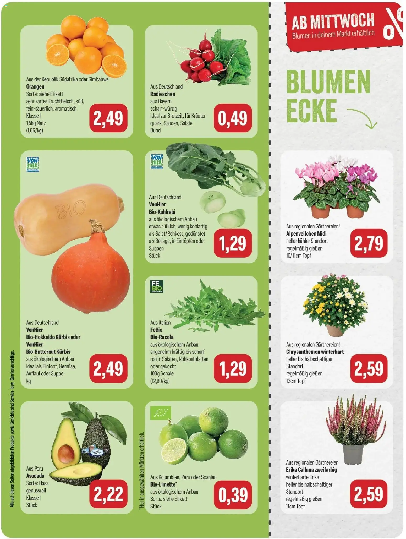 Feneberg Aktuelle Angebote (ab 05.10.2026) zum Blättern | Seite: 7 | Produkte: Orangen, Avocado, Gerichte, Kürbis