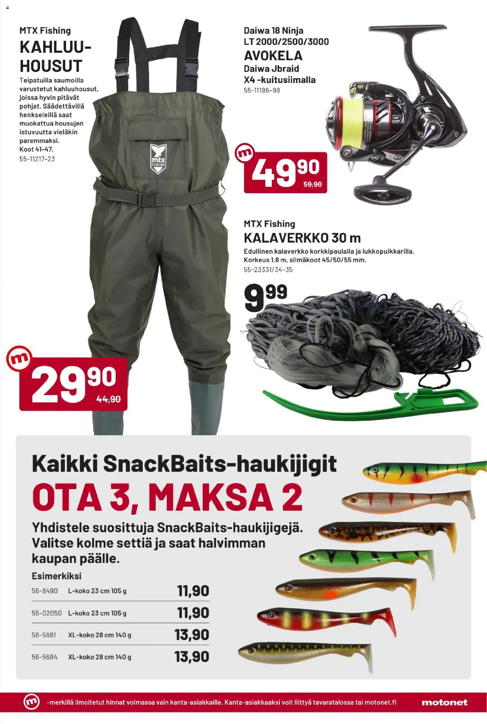 Motonet tarjoukset – voimassa 19/08/2026 alkaen | Sivu: 11 | Tuotteet: Housut