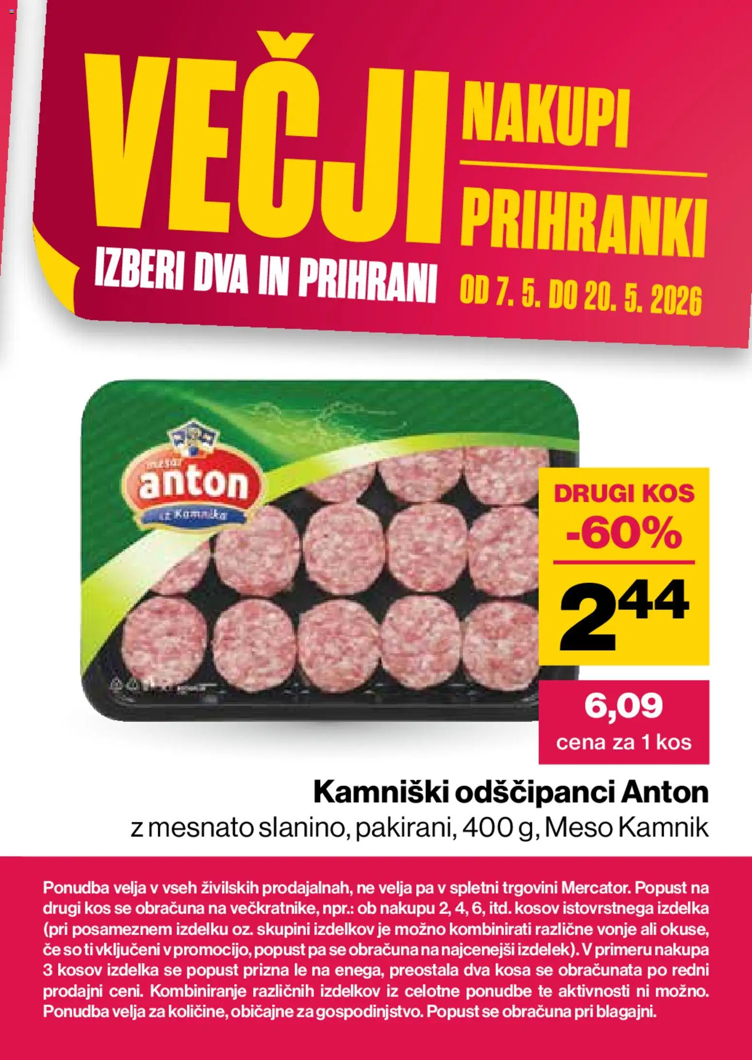Novi Mercator katalog ponudbe – veljaven od 07.05.2026 | Stran: 6 | Izdelki: Kos