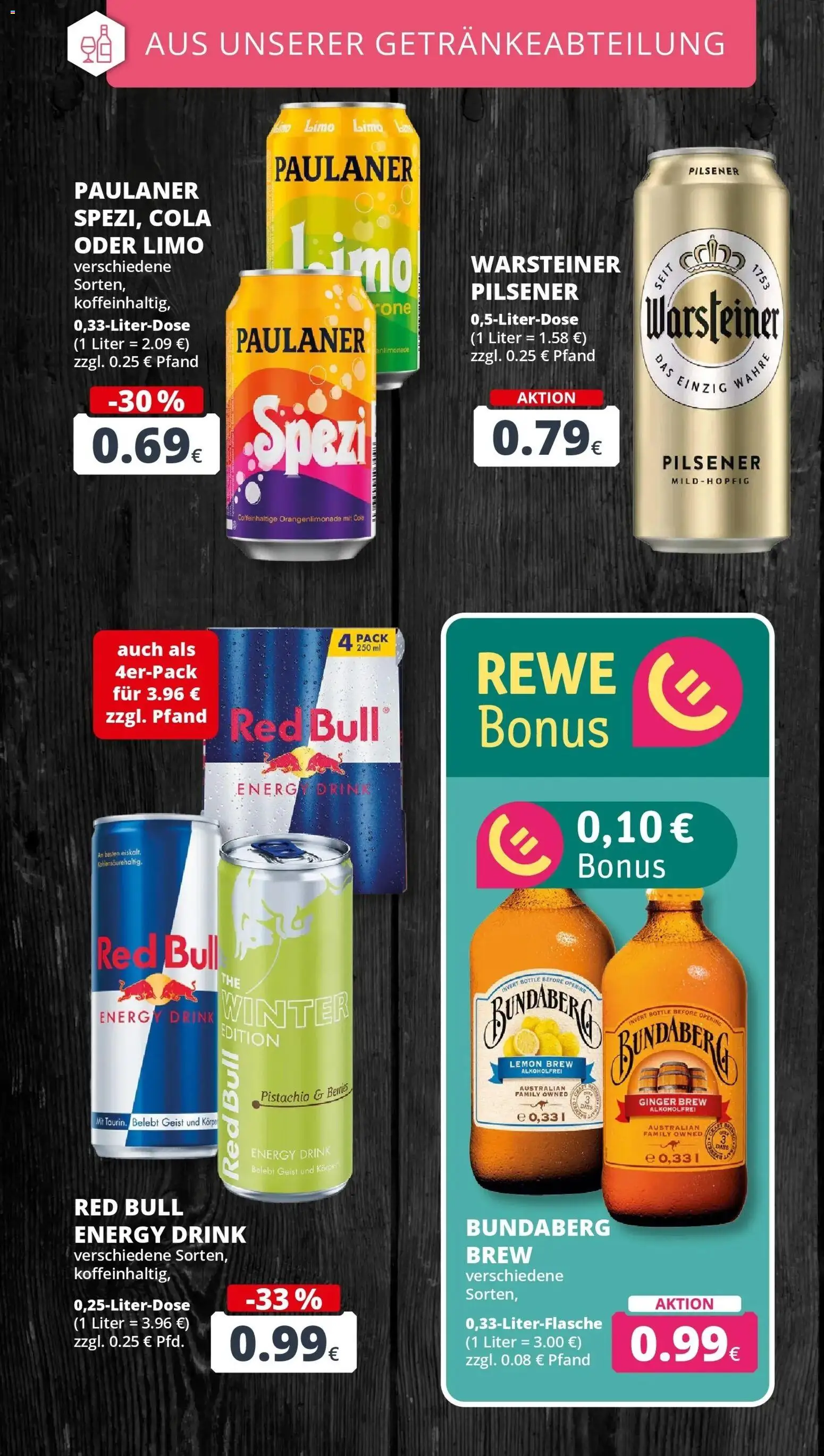 REWE Prospekt ab 19.10.2026 zum Blättern » Angebote | Seite: 22 | Produkte: Cola, Energy, Warsteiner, Paulaner