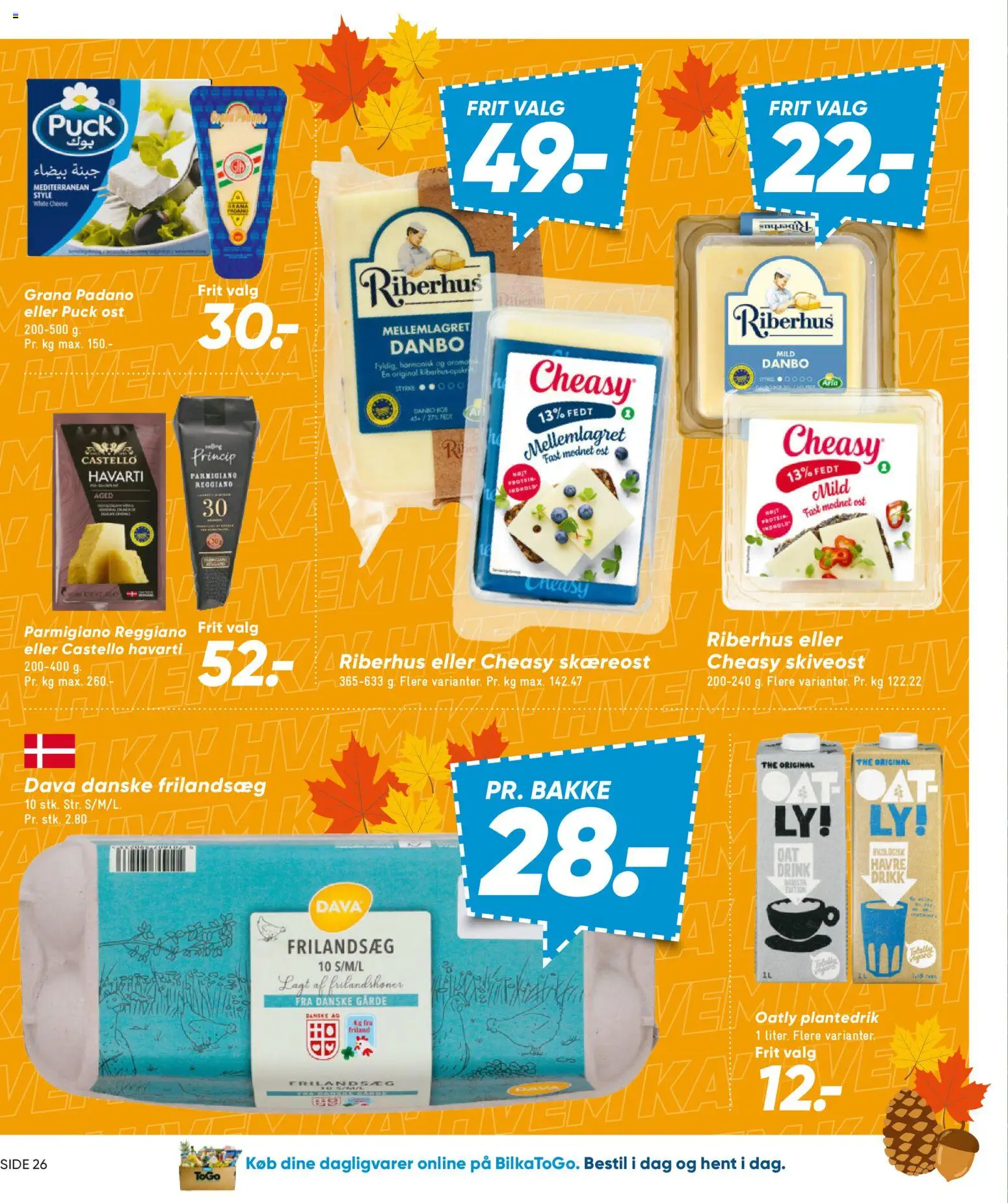 Bilka tilbudsavis – gyldig fra 25/09/2026 | Side: 37 | Produkter: Dagligvarer, Ost, Skiveost, Parmigiano Reggiano