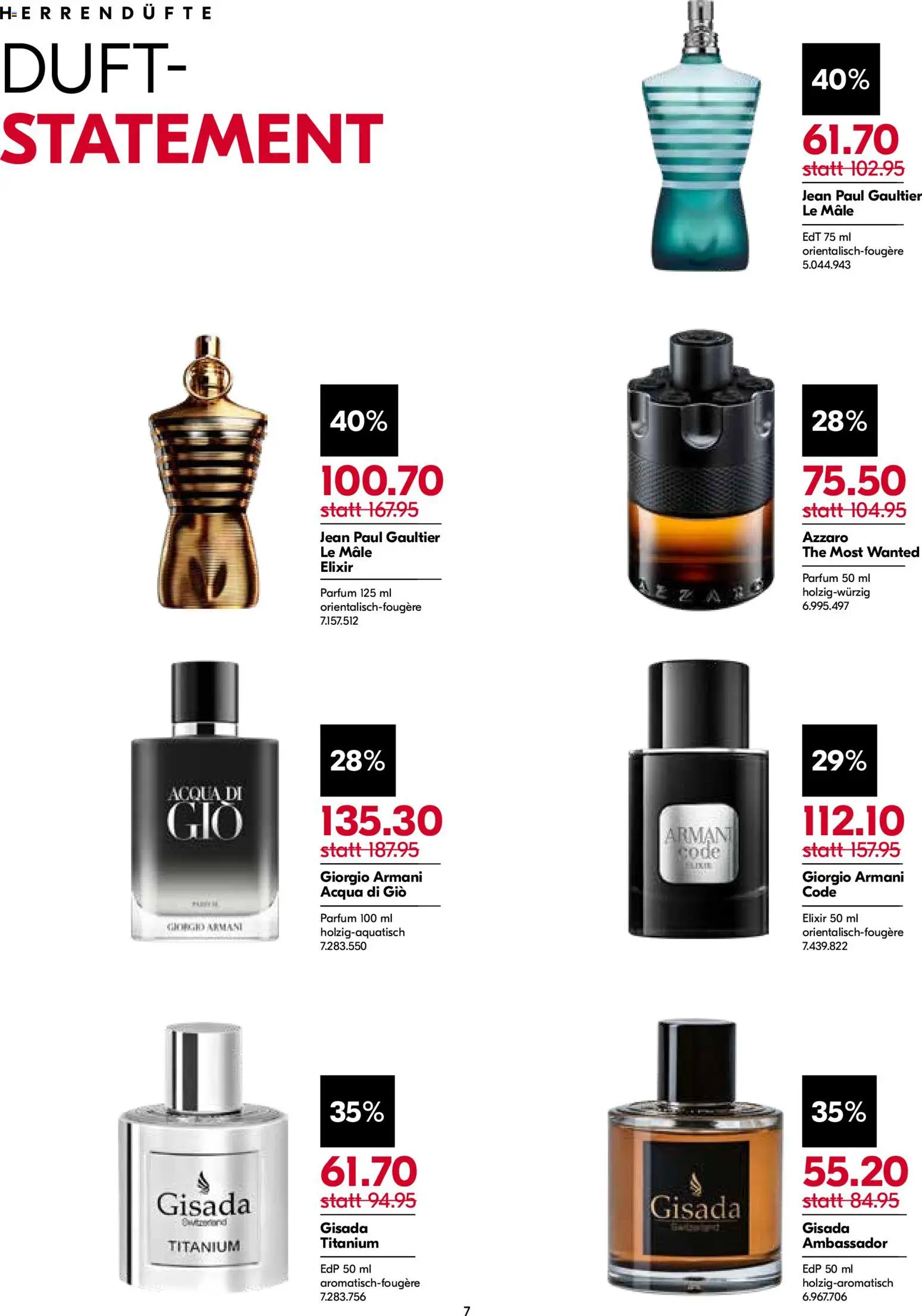 Import Parfumerie aktionen – gültig ab 20.08.2026 | Seite: 7 | Produkte: Parfüm, Duft