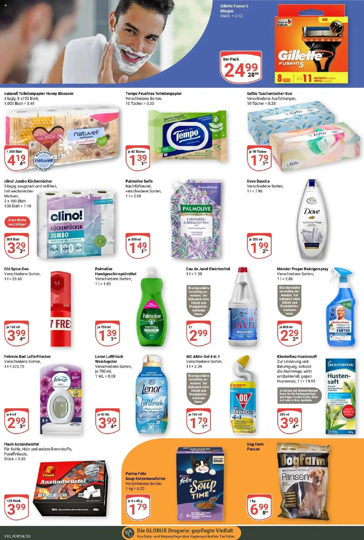 Globus Prospekt Völklingen (ab 17.08.2026) » Angebote online | Seite: 26 | Produkte: Bad, Dusche, Tempo, Feuchtes Toilettenpapier