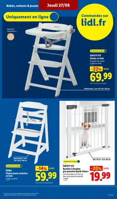 LIDL - Prévisualisation de ROBA Chaise haute évolutive en bois, L'unité au choix. valide à partir de 27/08/2026 | Page: 33