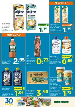 Vista previa HiperDino folleto válido desde el 25.05.2026 | Página: 11 | Productos: Leche, Café, Gazpacho, Συσκευή ροής