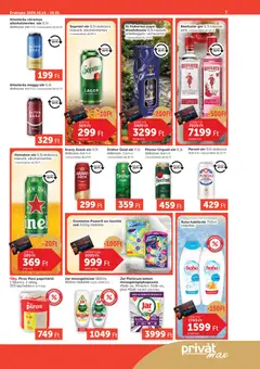 PRIVÁT Aktuális szórólap MAX - amely érvényes a következő dátumtól: 2026.10.15. | Oldal: 7 | Termékek: Soproni sör, Jar mosogatószer, Arany ászok, Pilsner Urquell sör