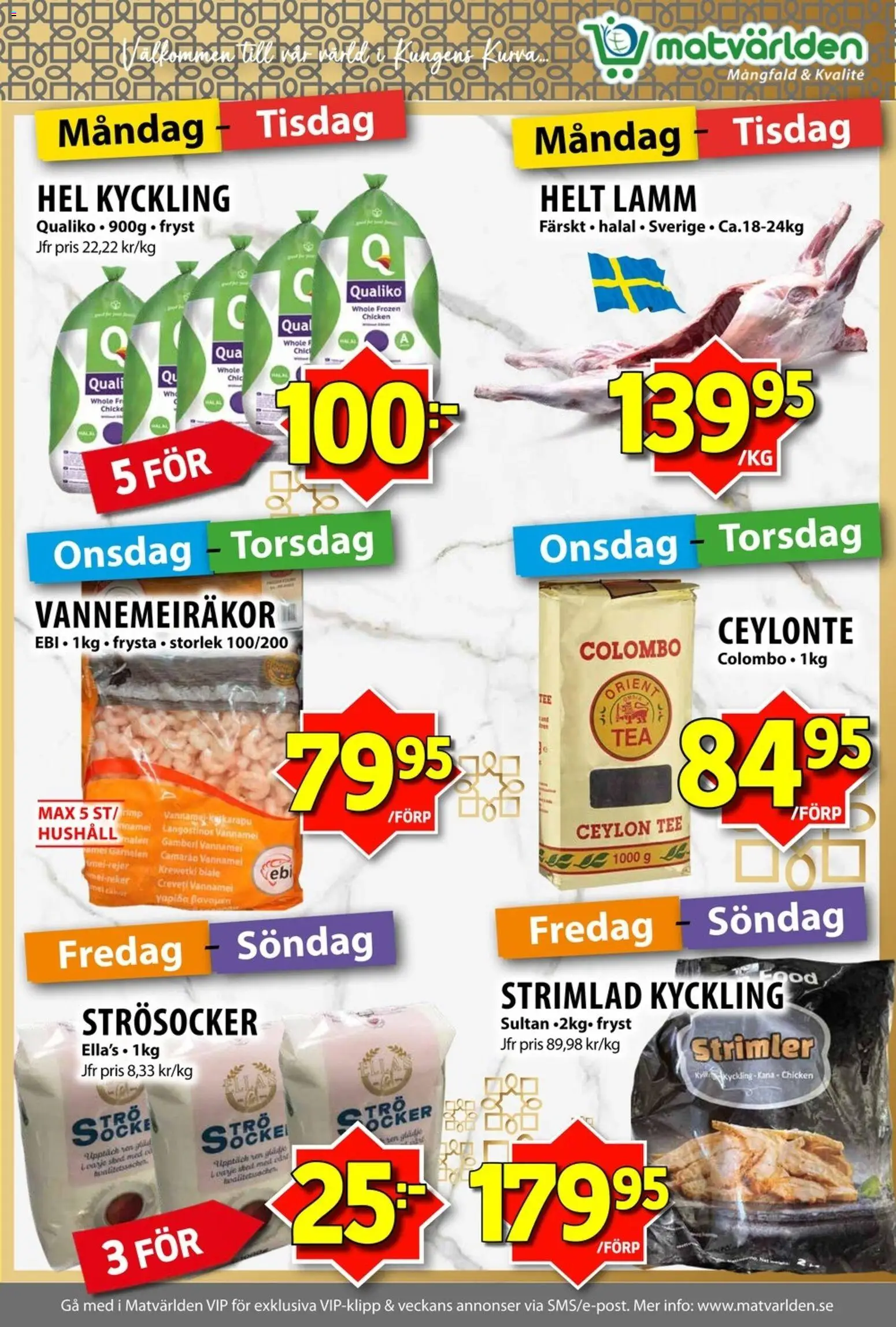 Matvärlden reklamblad aktuell från 29/06/2026 | Sida: 2 | Produkter: Strösocker