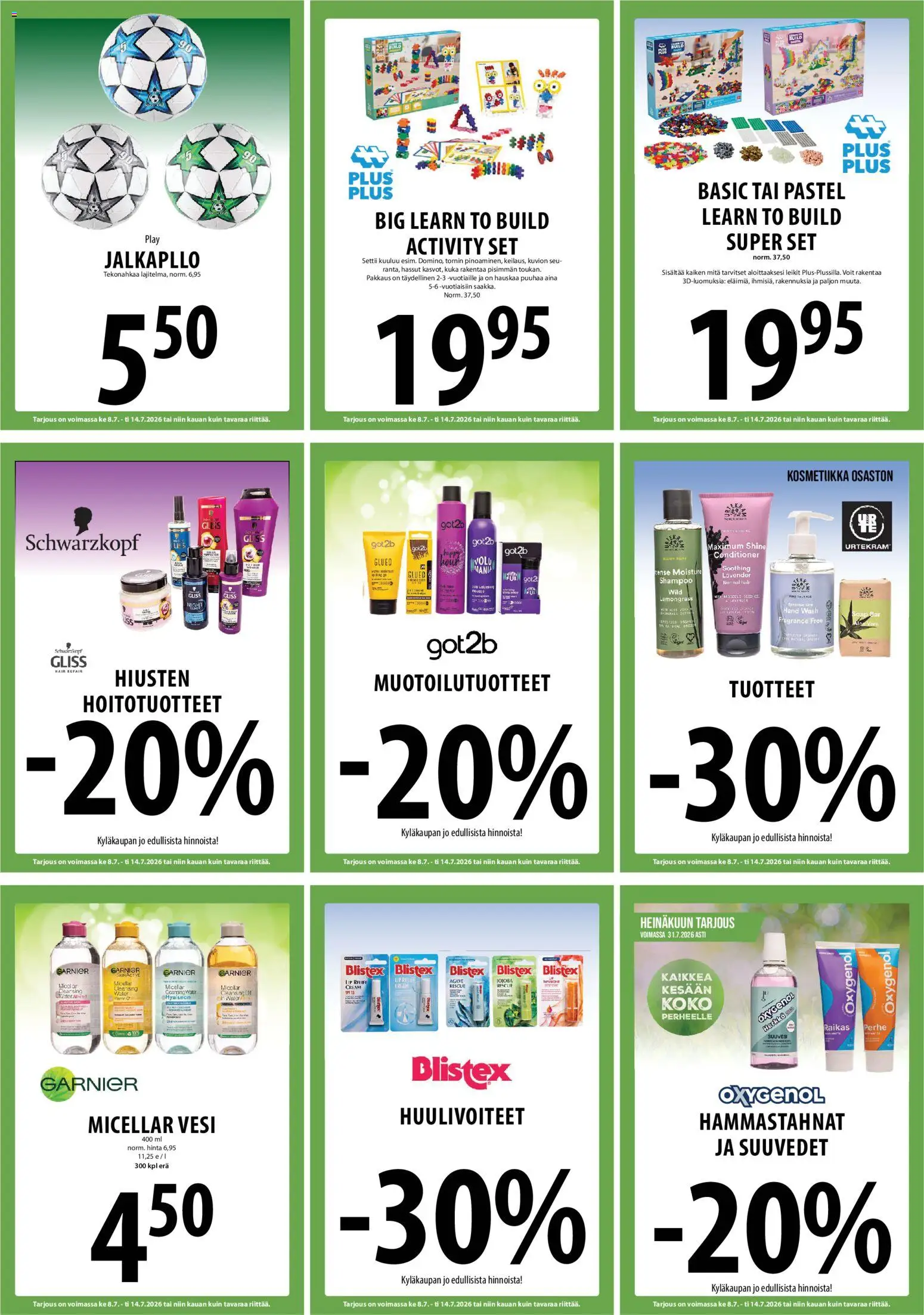 Tuuri tarjoukset – voimassa 08/07/2026 alkaen | Sivu: 16 | Tuotteet: Shampoo, Suuvesi