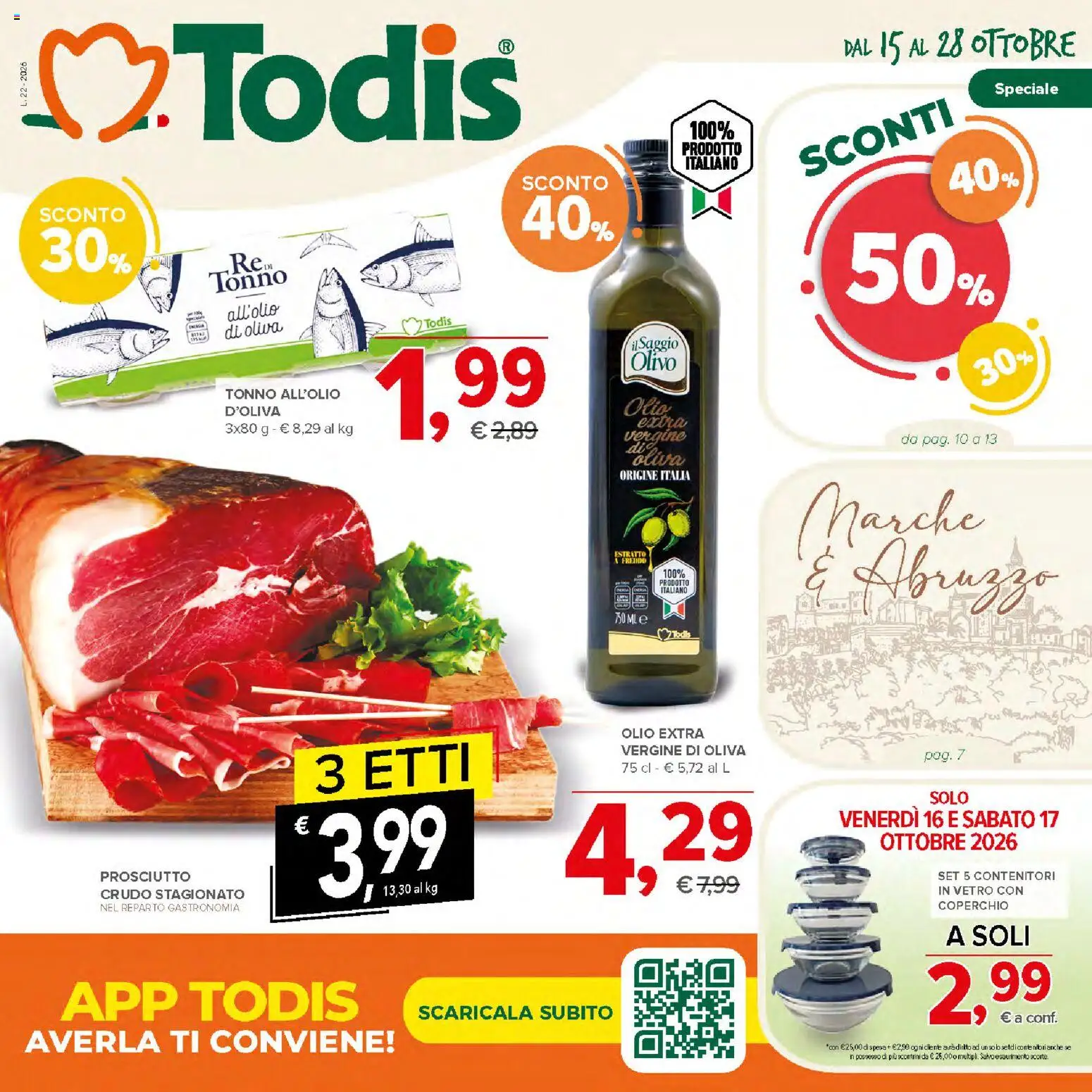 Volantino Todis del 15/10/2026 | Pagina: 1