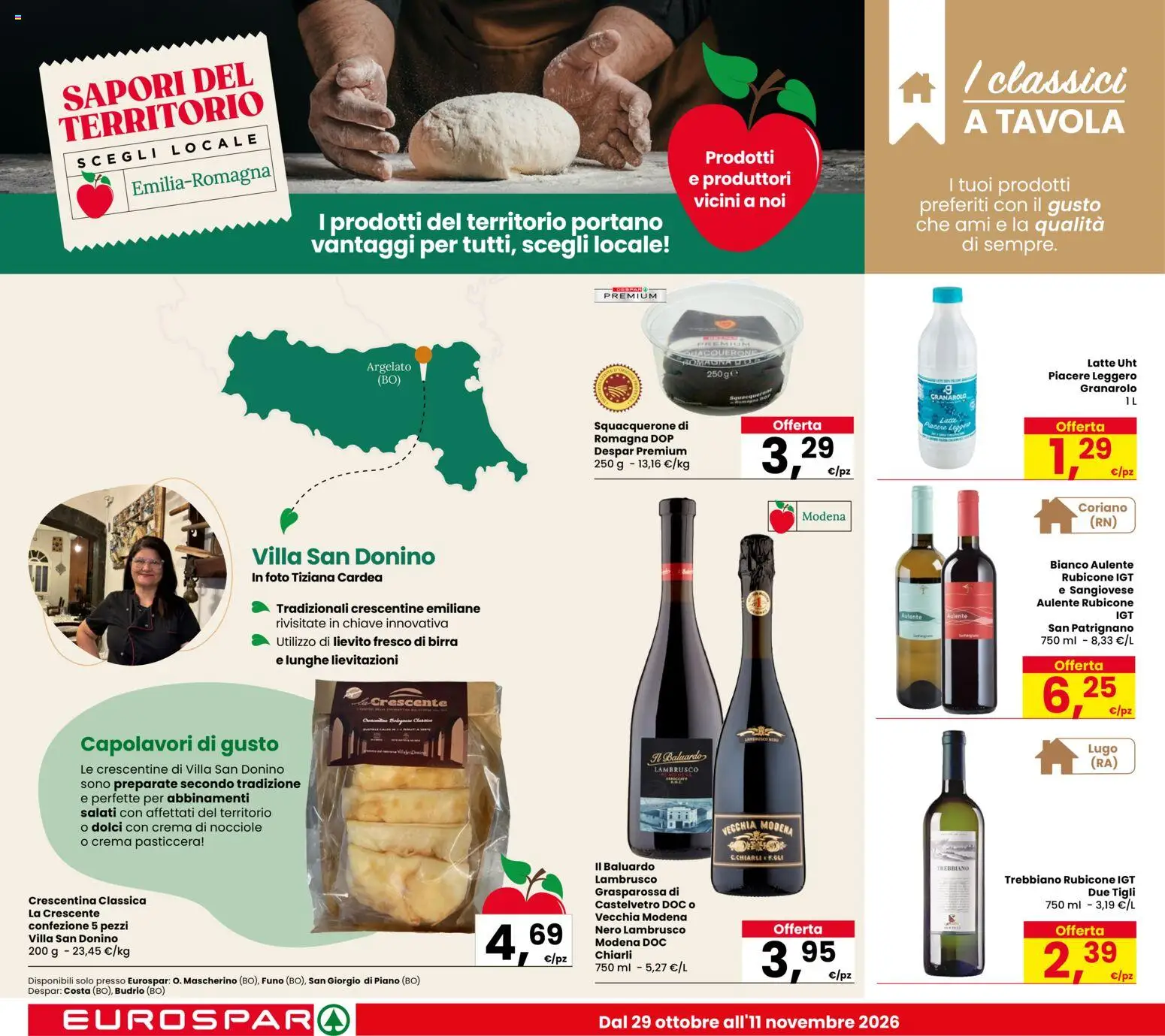 Volantino Eurospar del 29/10/2026 | Pagina: 12 | Prodotti: Birra, Nocciole, Dolci, Lievito