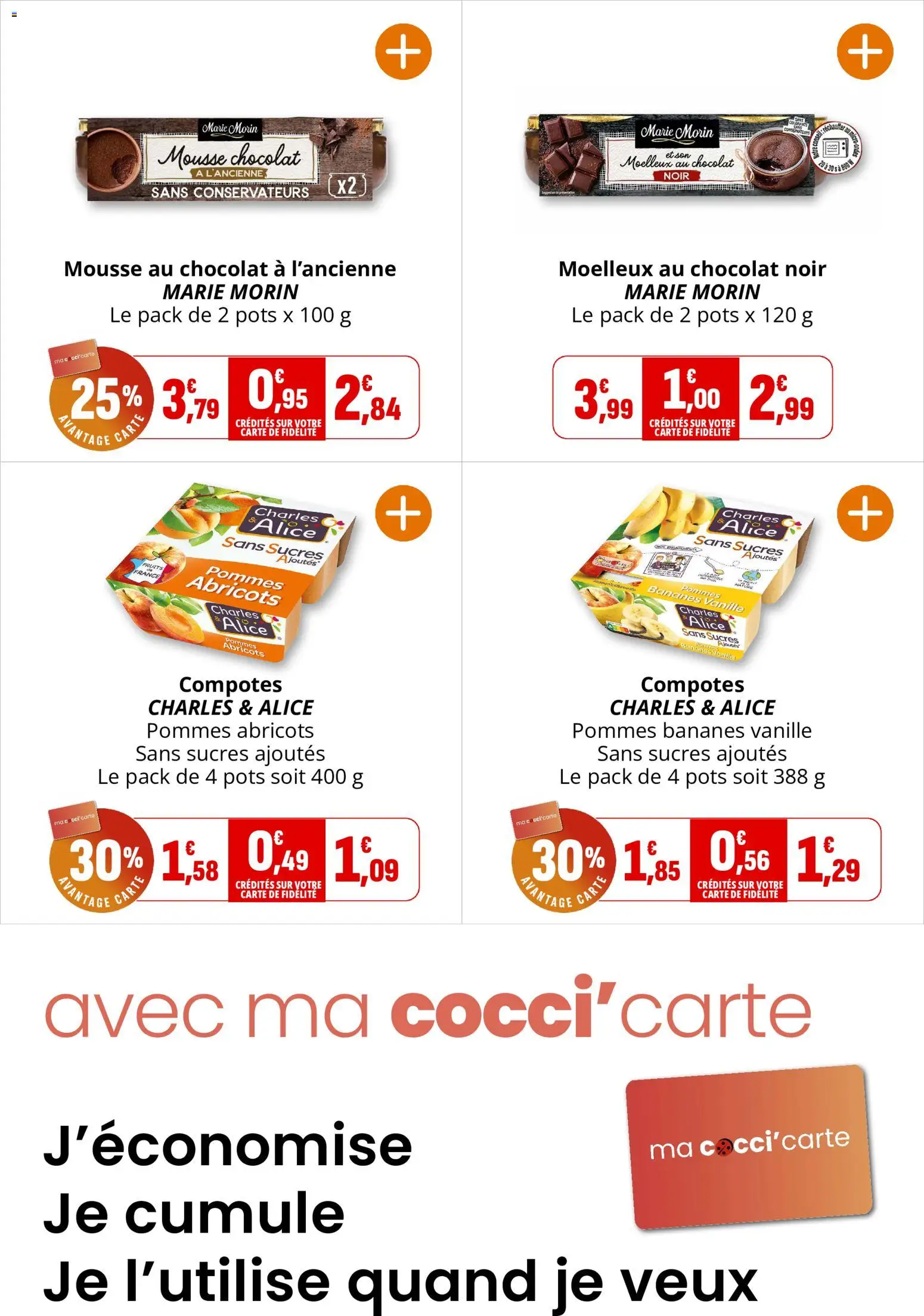 {H1} | Page: 19 | Produits: Moelleux au chocolat, Chocolat noir, Abricots, Bananes