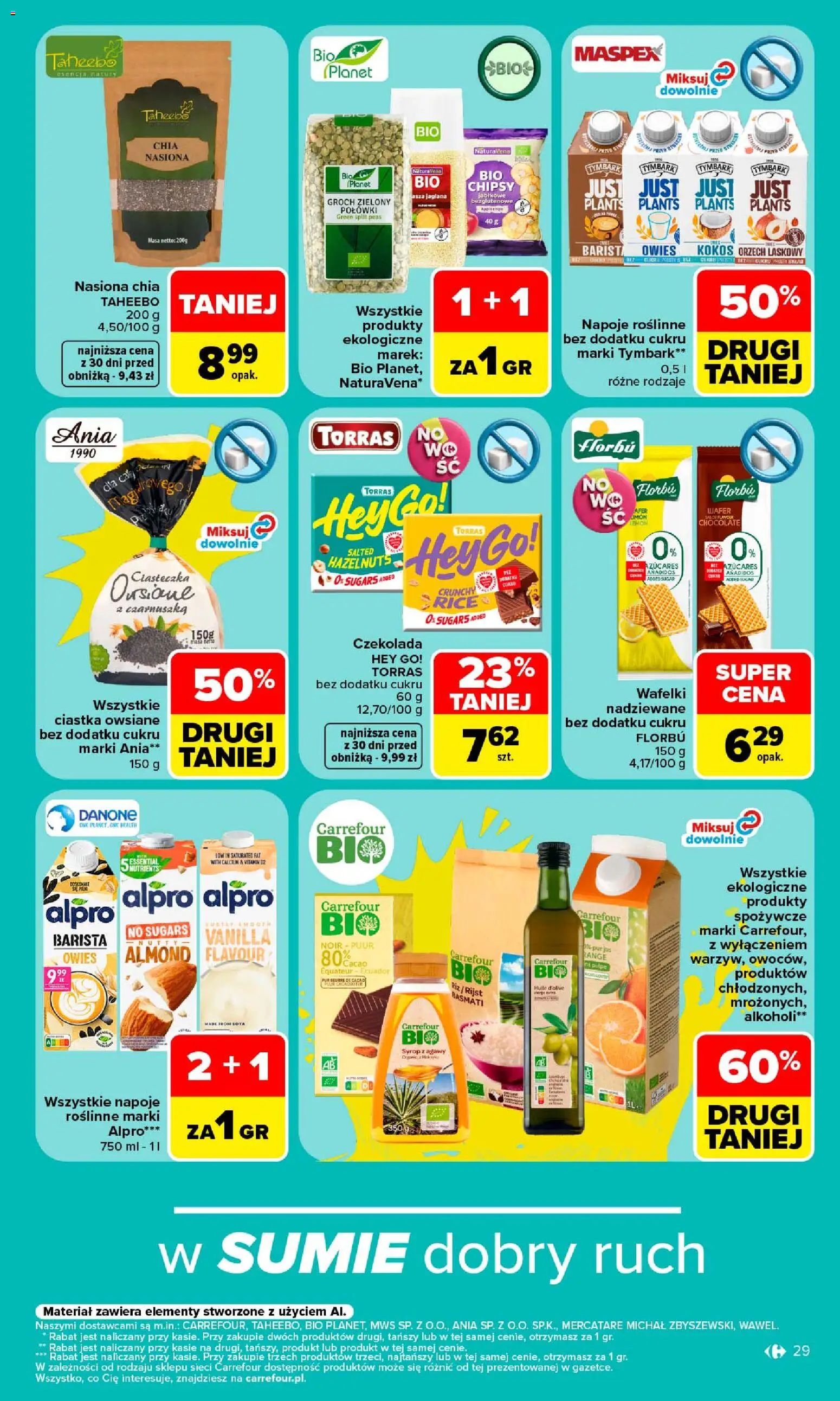 Carrefour gazetka - Siebie znasz najlepiej od 07.09.2026 | Strona: 29 | Produkty: Syrop, Groch, Wafelki, Nasiona chia