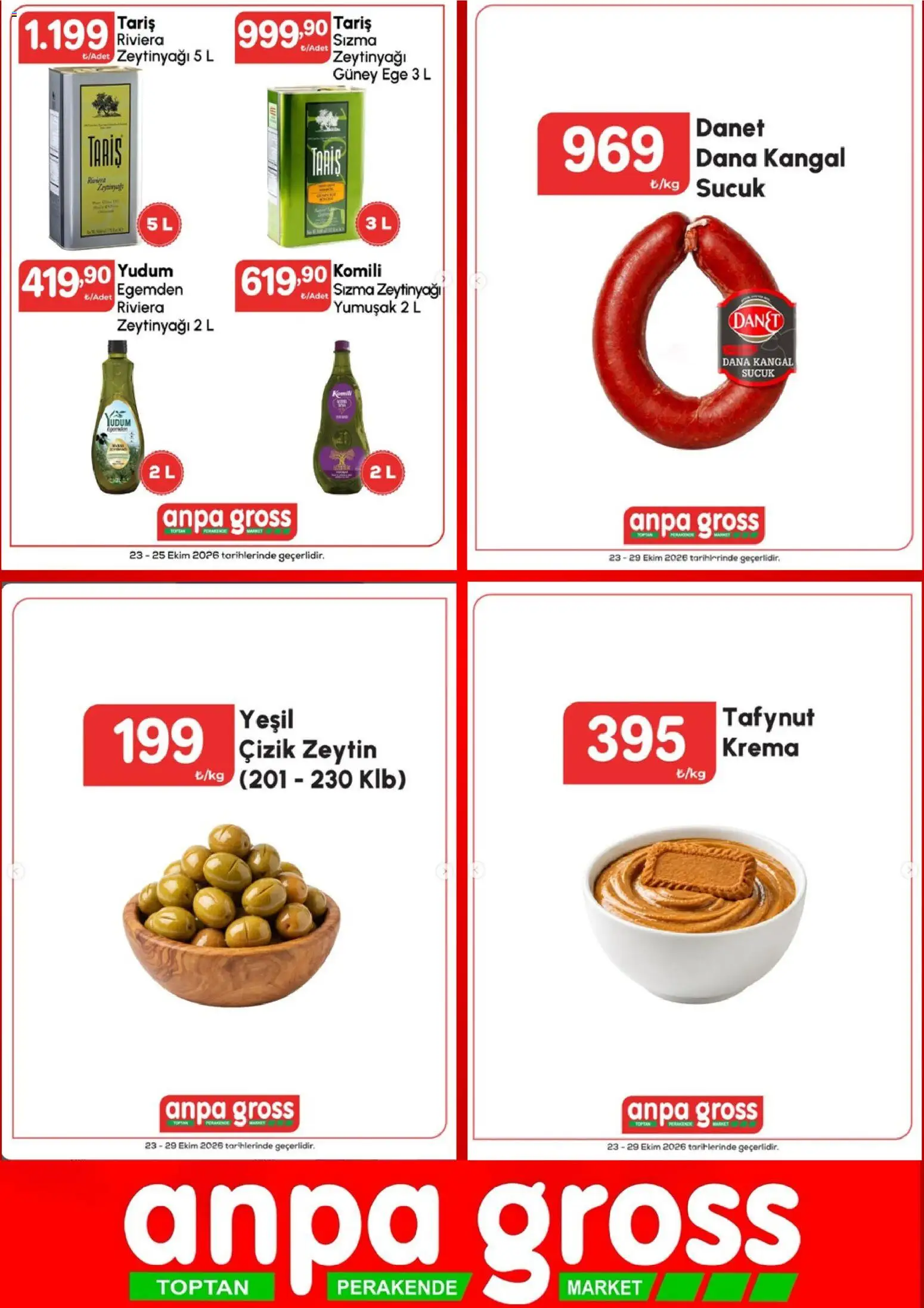 Anpa Gross Katalog - 23 Ekim 2026 tarihinden itibaren geçerlidir | Sayfa: 3 | Ürünler: Sızma zeytinyağı, Zeytinyağı, Zeytin, Sucuk