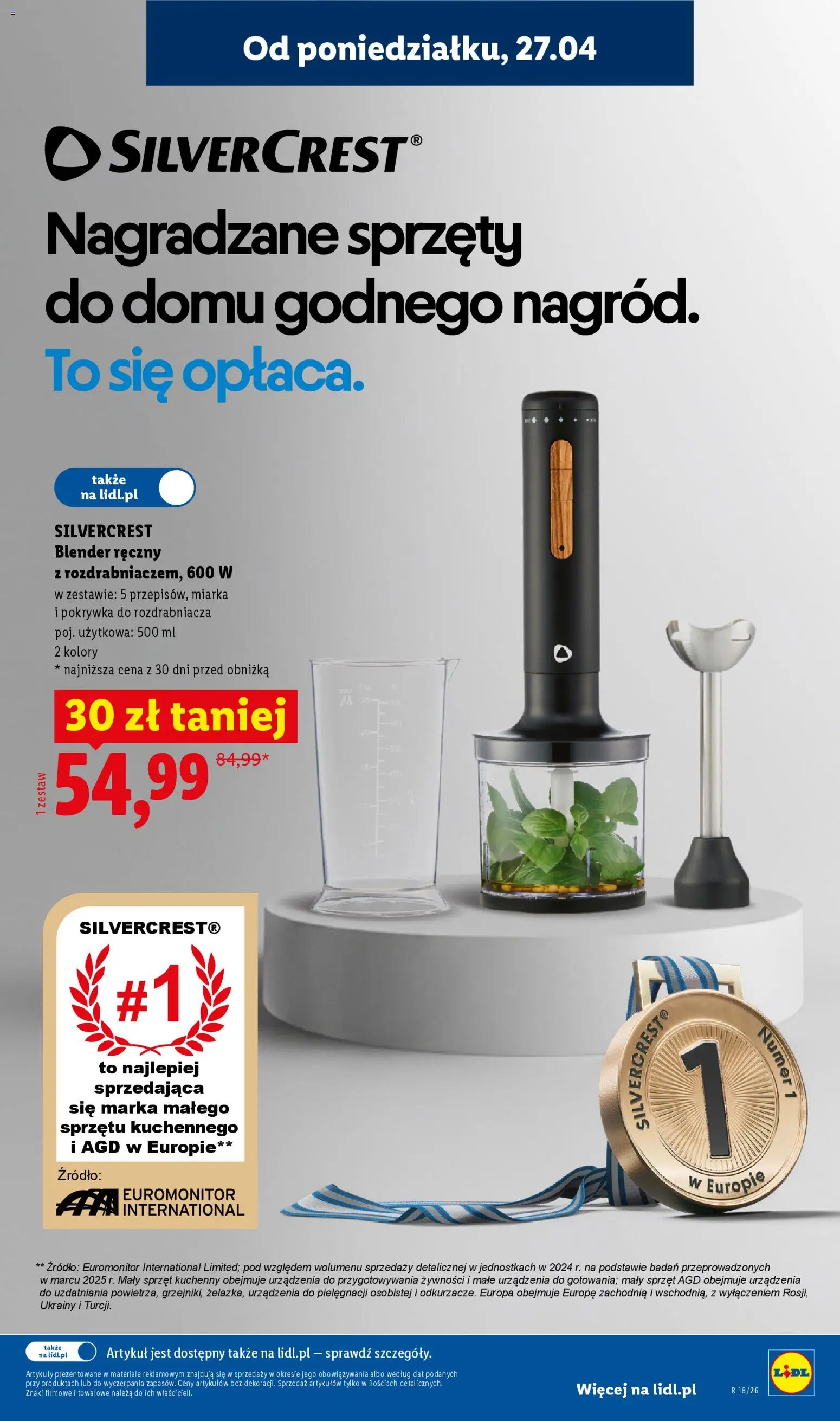 Lidl Katalog od 27.04.2026 | Strona: 11 | Produkty: Blender ręczny, Blender