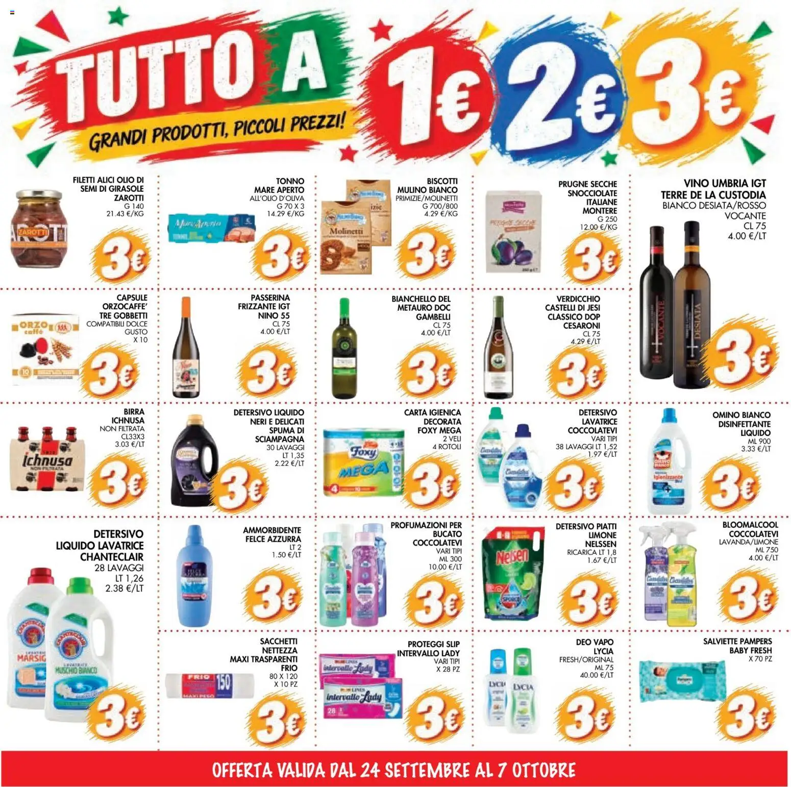 Volantino Coal del 24/09/2026 | Pagina: 7 | Prodotti: Birra, Ammorbidente, Proteggi slip, Olio