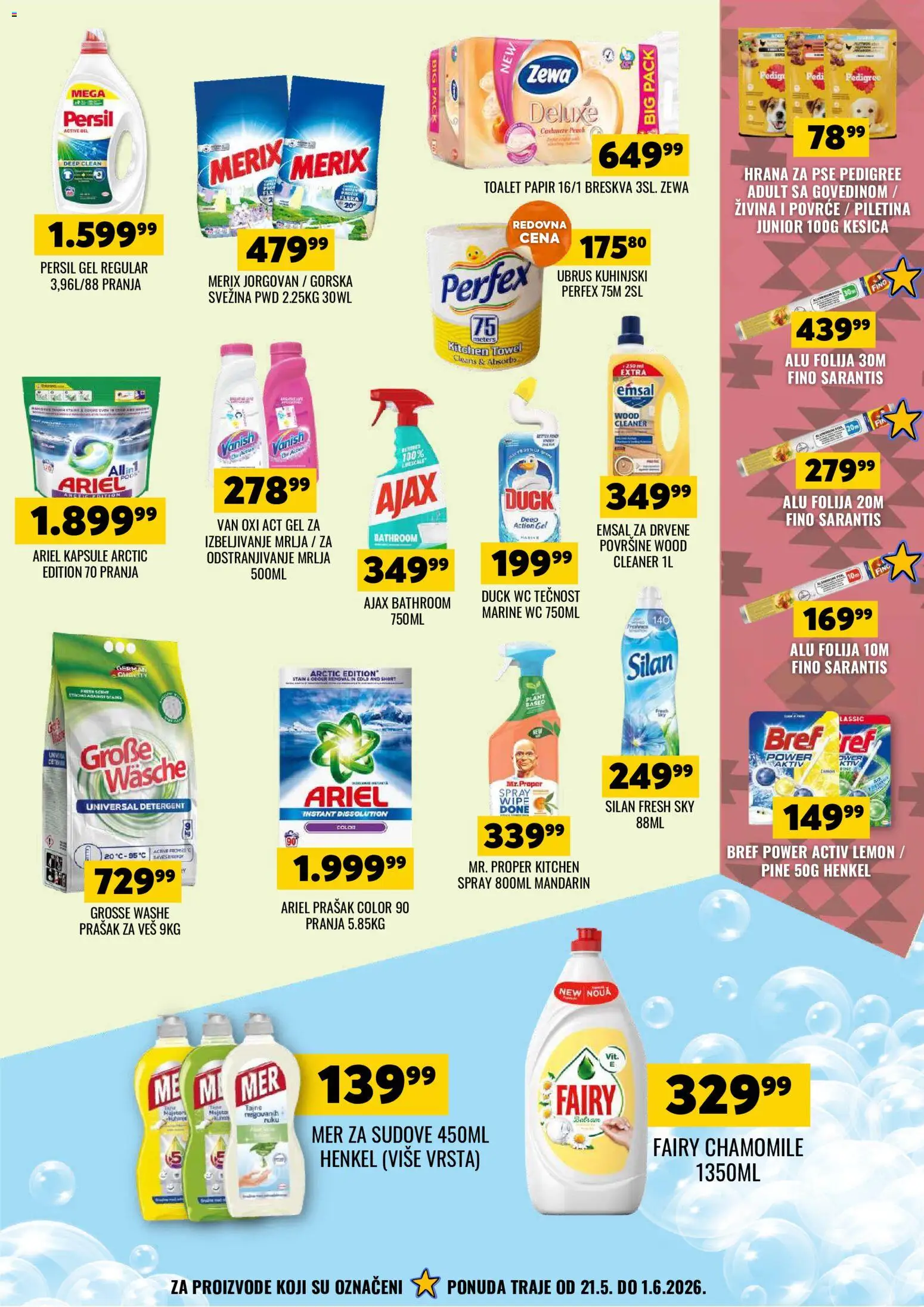 Tekijanka katalog - važi od 20.05.2026 | Strana: 15 | Proizvode: Pedigree, Hrana za pse, Ubrus, Prašak za veš