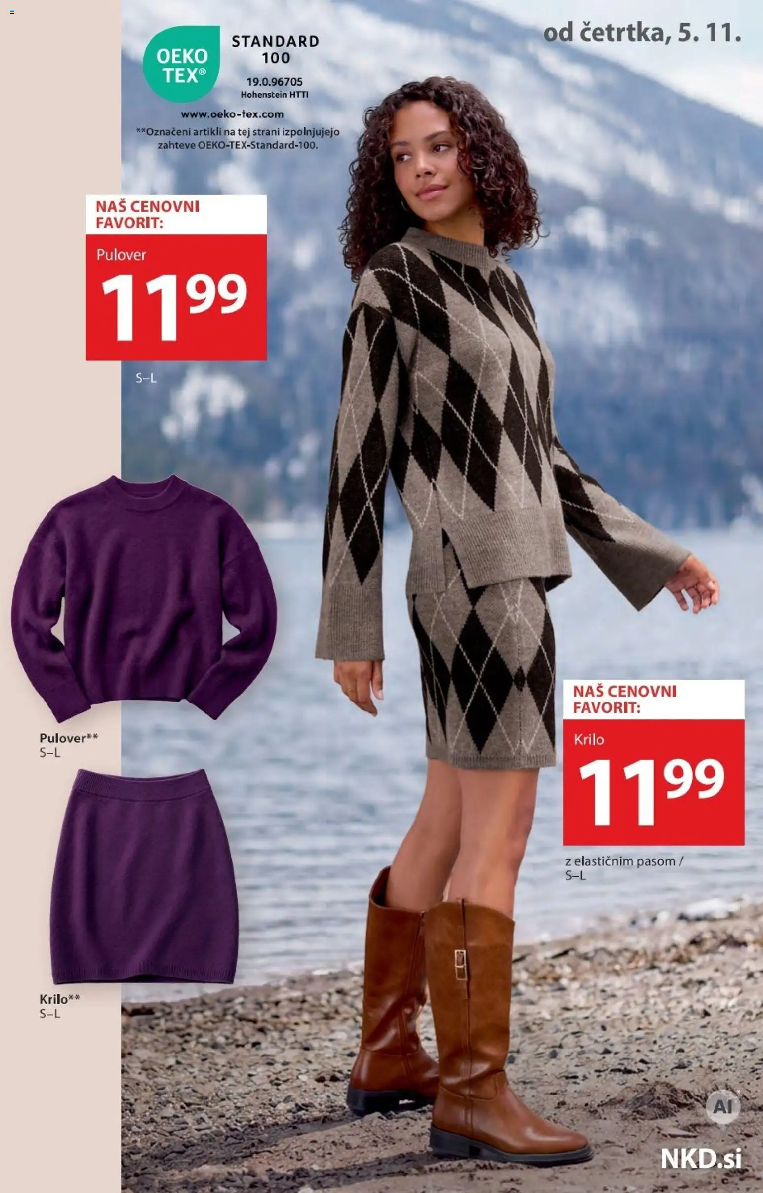 Novi NKD katalog ponudbe – veljaven od 05.11.2026 | Stran: 3 | Izdelki: Krilo, Pulover