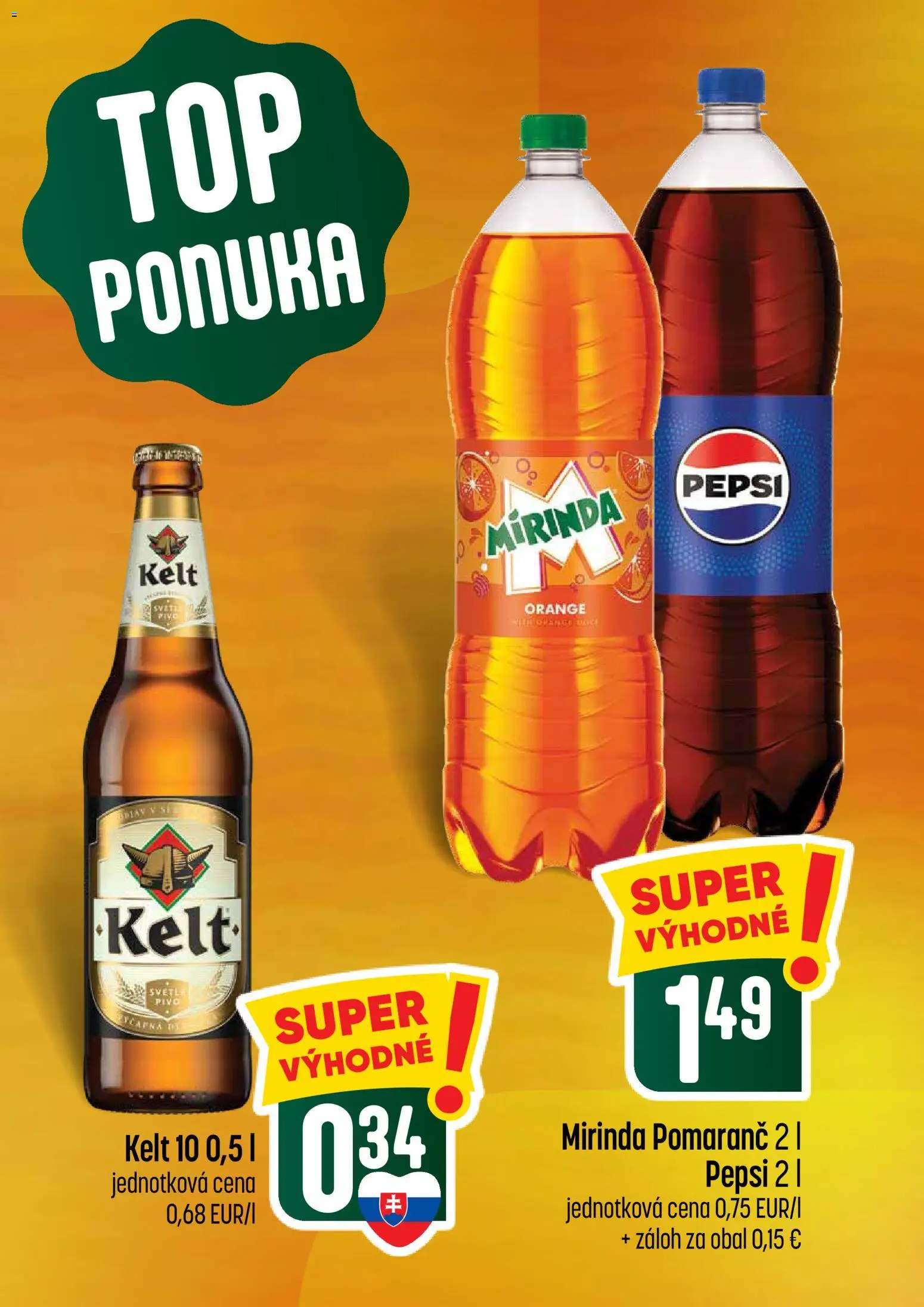 Nové COOP Jednota akcie – leták je platný od 21.05.2026 | Strana: 5 | Produkty: Kelt, Pepsi, Mirinda