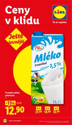 Náhled letáku Trvanlivé mléko polotučné, 1 l od 11.05.2026 | Strana: 5