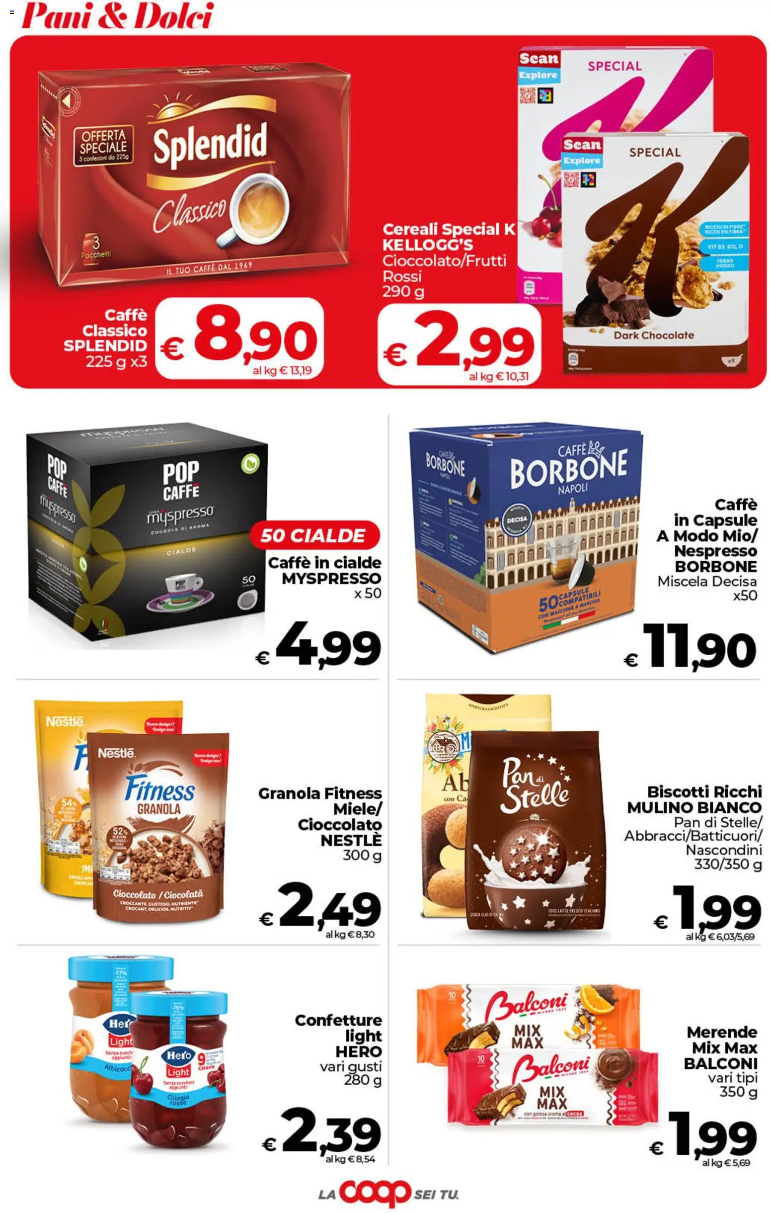 Volantino COOP del 19.05.2026 | Pagina: 29 | Prodotti: Caffè, Cioccolato, Biscotti, Latte