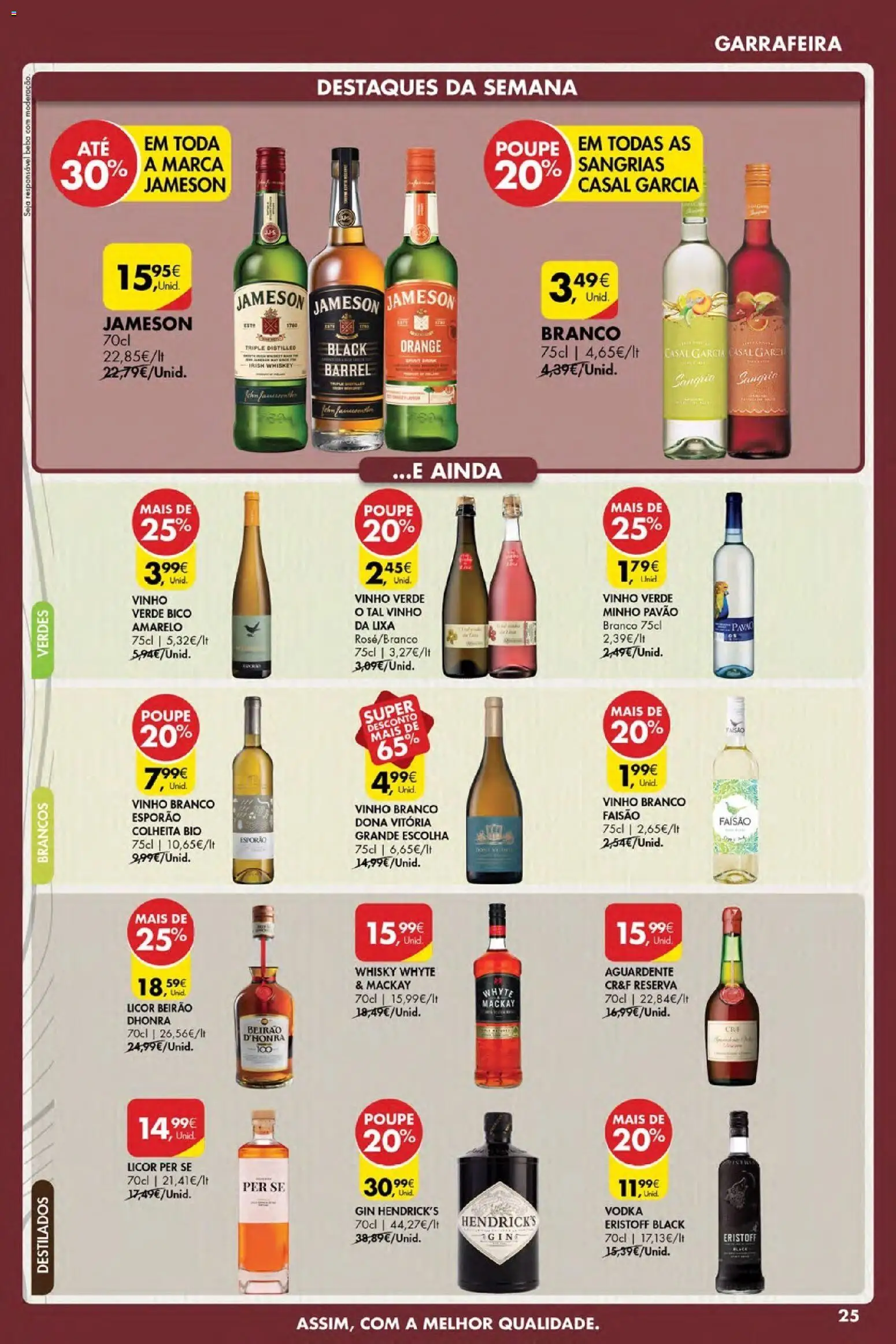 Pingo Doce Poupe Esta Semana Açores │ válido de 07.05.2026 | Página: 25 | Produtos: Whisky, Licor, Vinho, Vodka