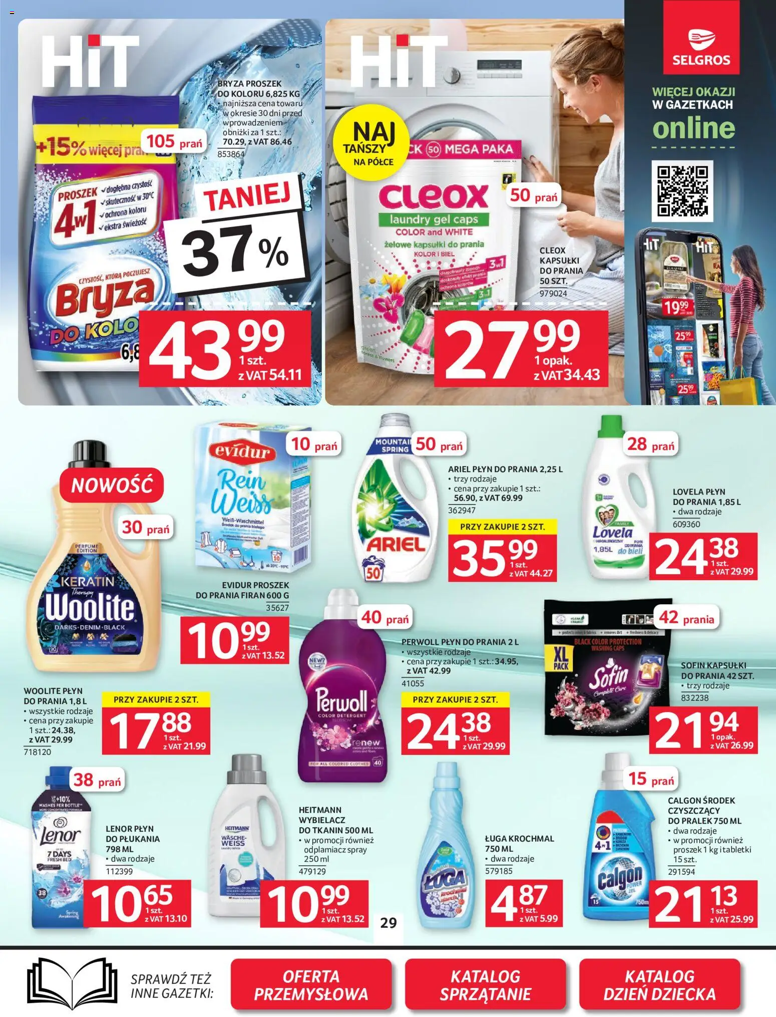 Selgros cash&carry gazetka od 21.05.2026 | Strona: 25 | Produkty: Ariel, Kapsułki do prania, Lovela, Detergent