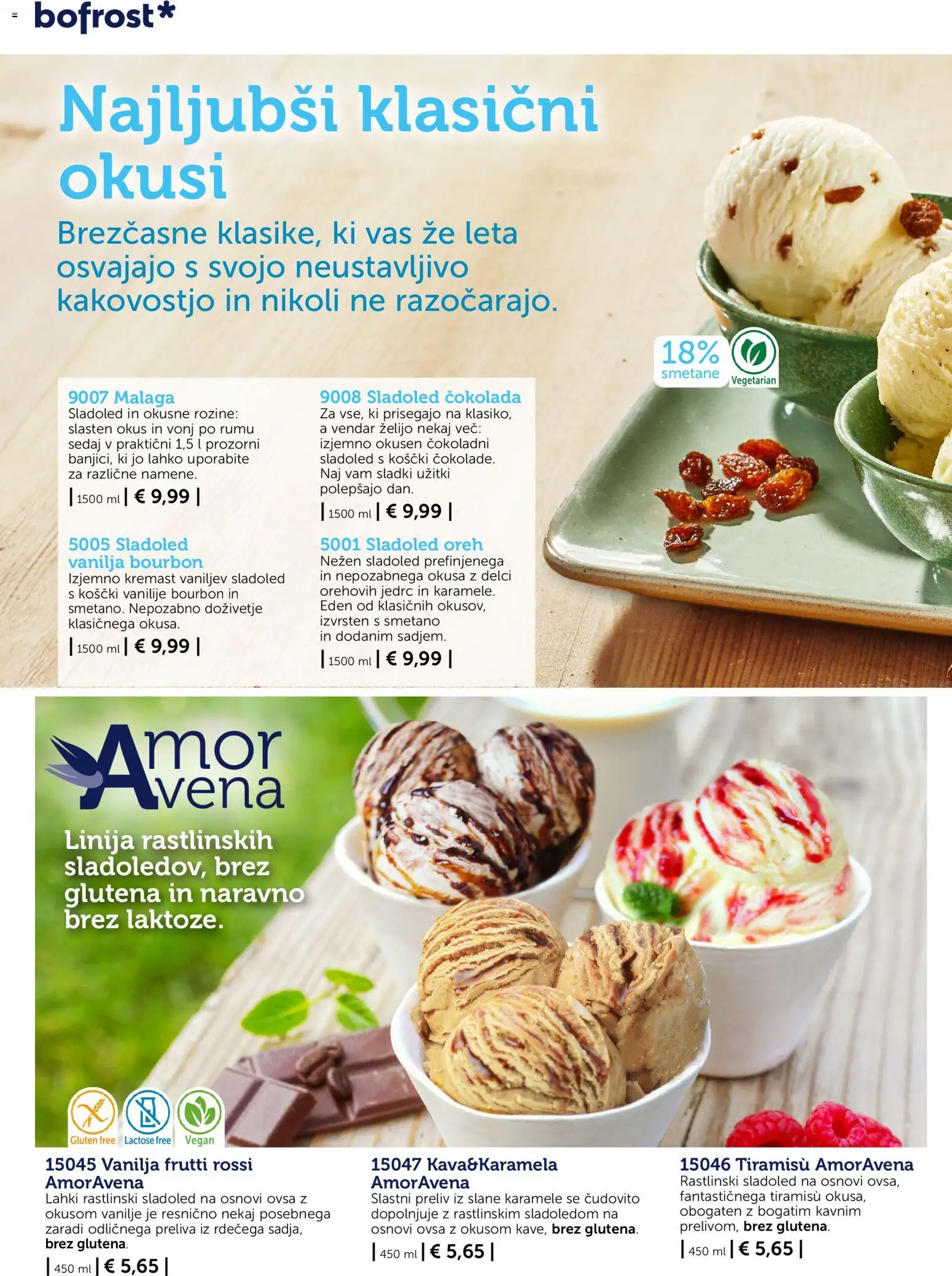 Novi Bofrost katalog ponudbe – veljaven od 01.10.2026 | Stran: 8 | Izdelki: Cokolada, Karamele, Sladoled, Rozine
