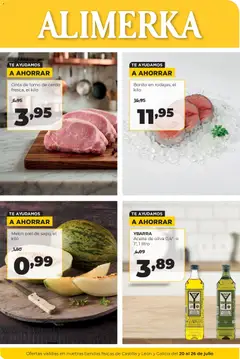 Vista previa Alimerka folleto Castilla y León válido desde el 20/07/2026
