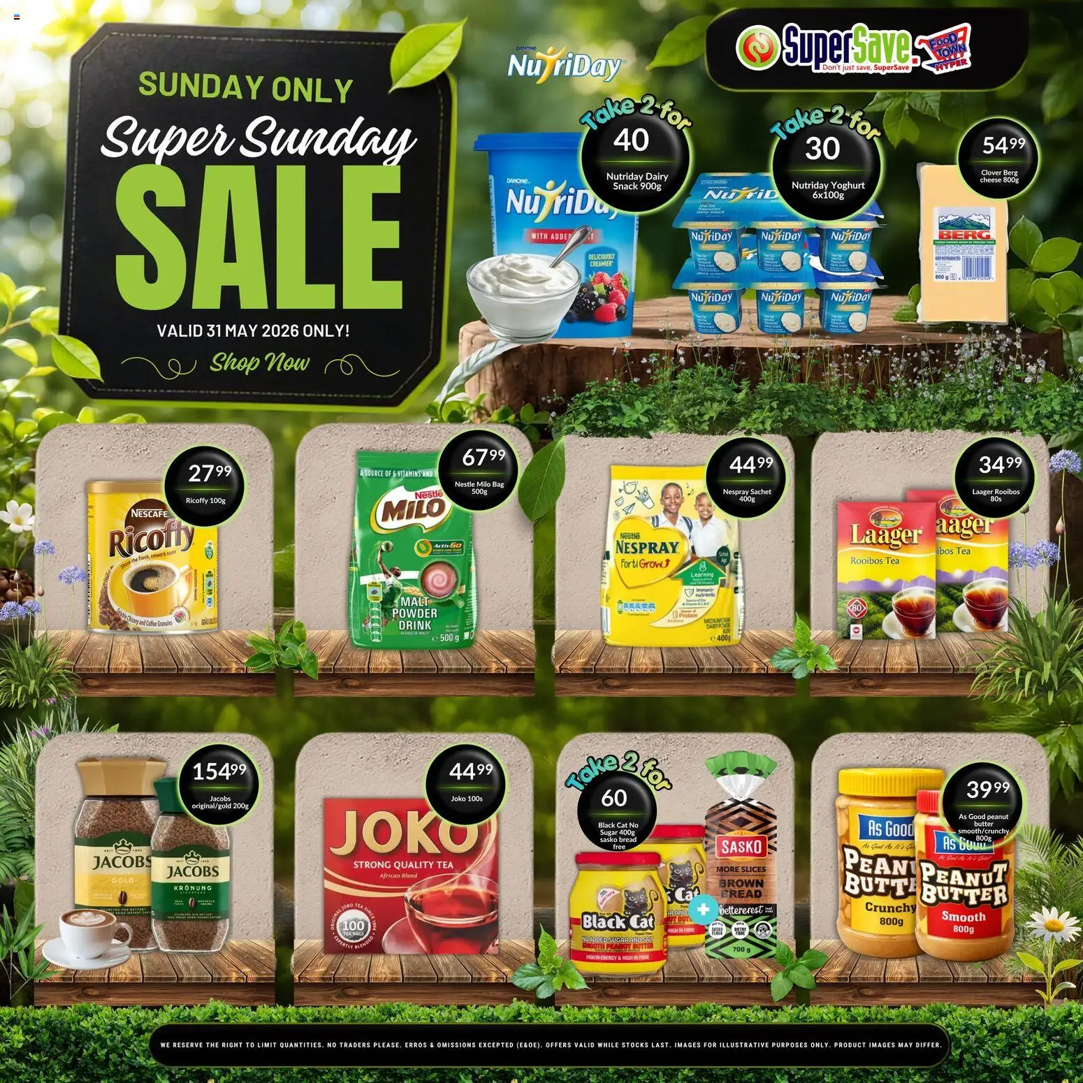 New Super Save catalogue – valid from 31.05.2026 | Page: 2 | Products: Vitamins, Butter, Bread, Peanut butter