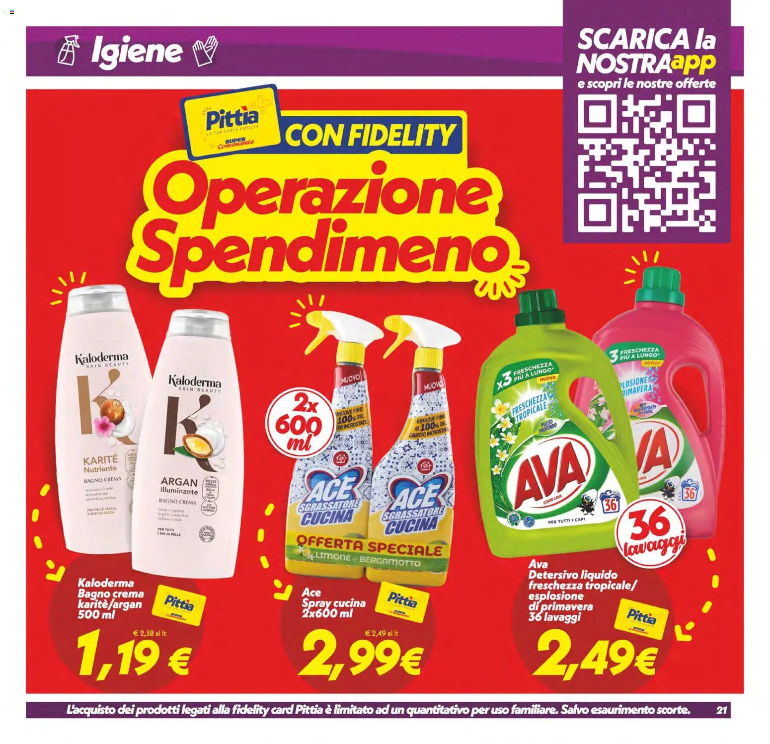 Volantino SuperConveniente del 19.05.2026 | Pagina: 21 | Prodotti: Crema, Sgrassatore, Limone, Bagno