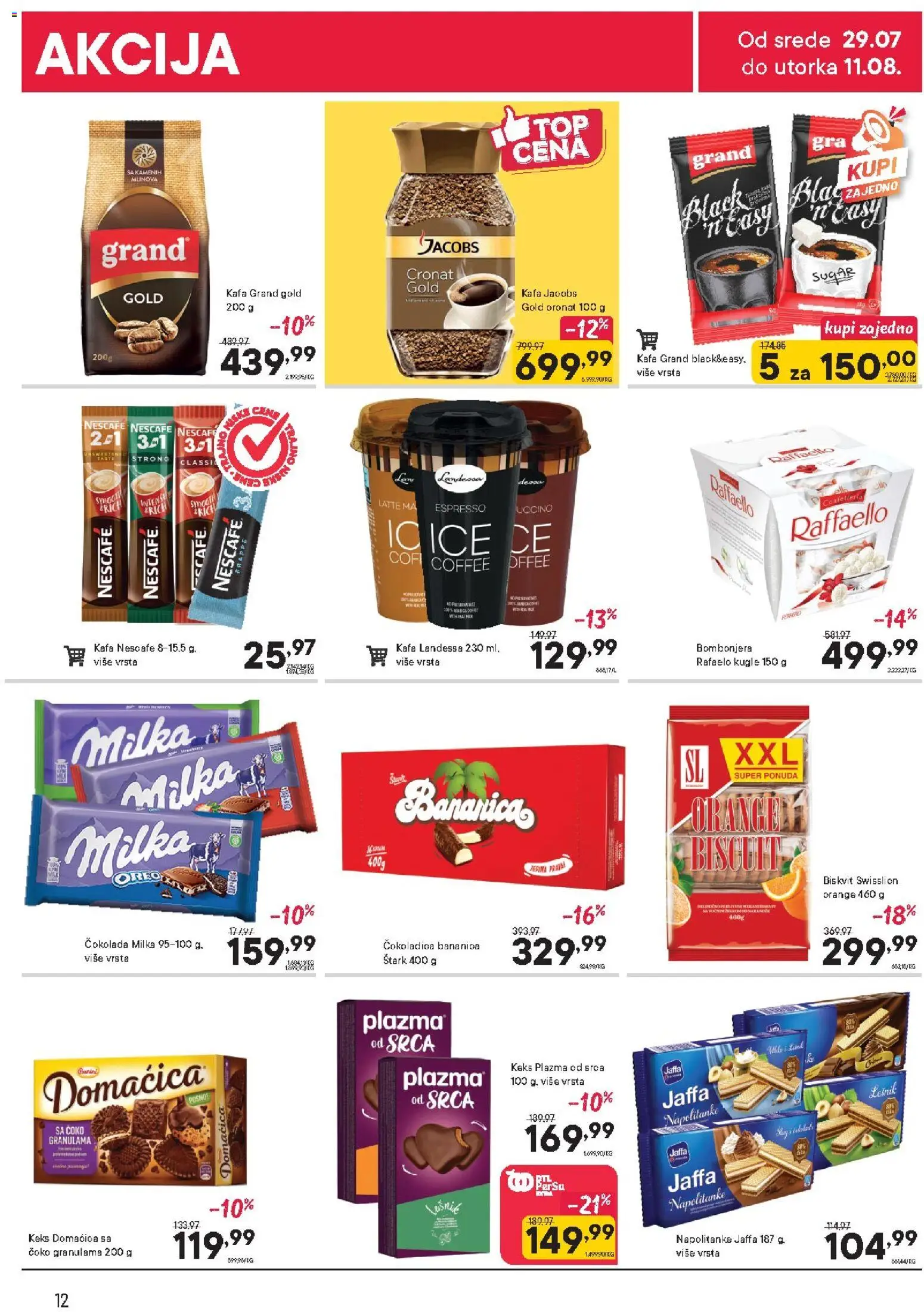 PerSu katalog - važi od 29.07.2026 | Strana: 12 | Proizvode: Raffaello, Bombonjera, Plazma, Čokolada