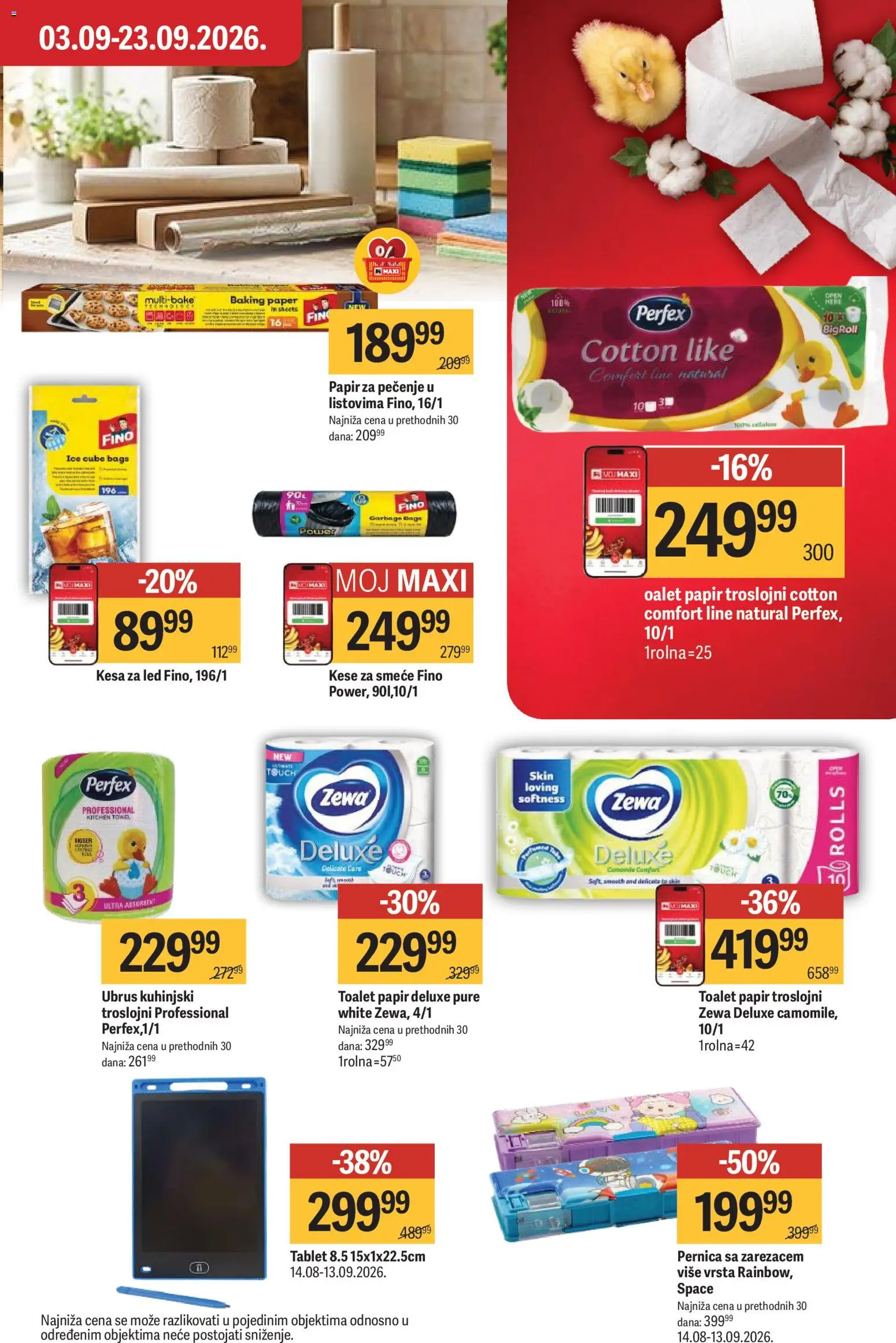 Maxi katalog - važi od 03.09.2026 | Strana: 47 | Proizvode: Led, Toalet papir, Tablet, Kese za smeće