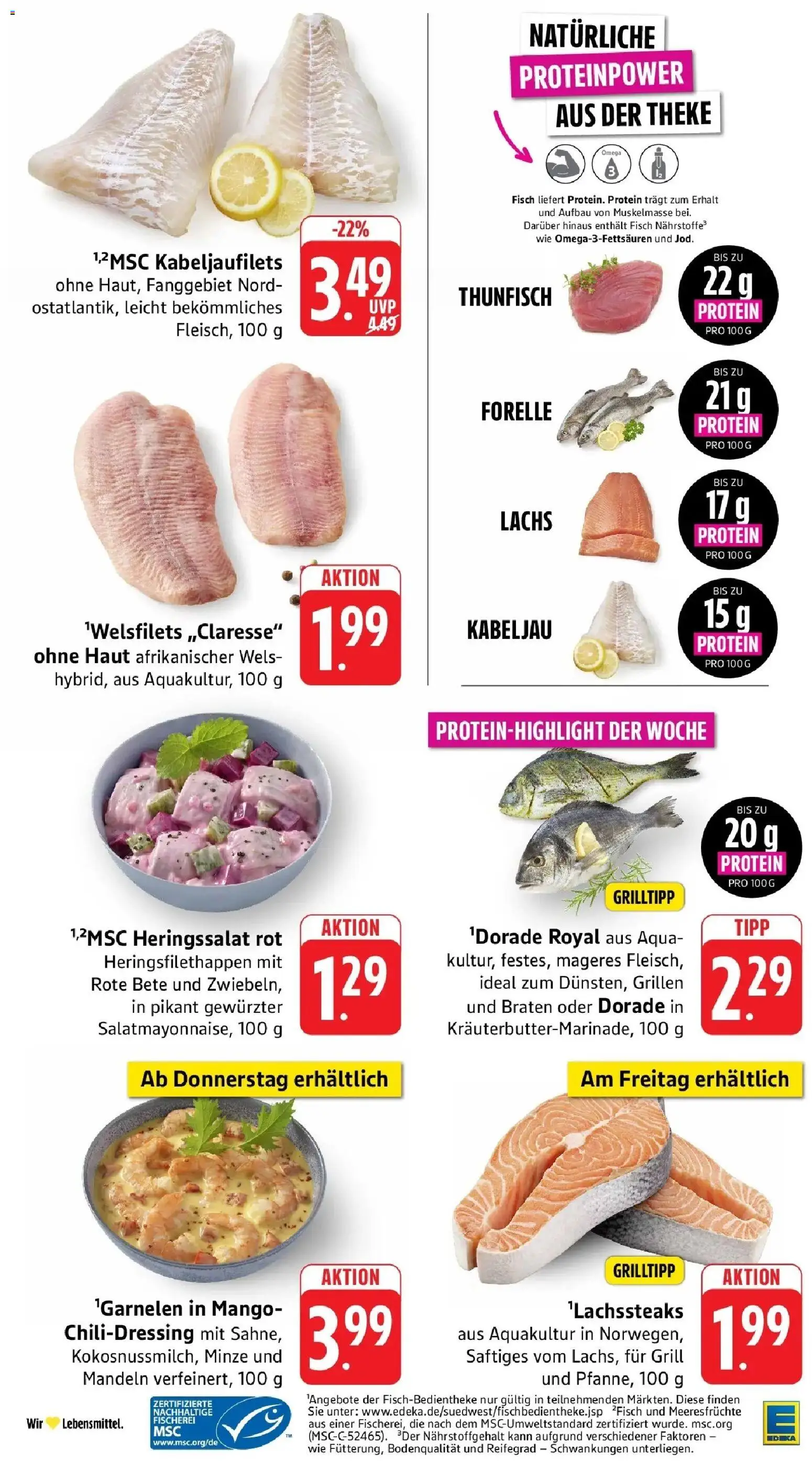 Edeka Prospekt Calw (ab 03.08.2026) » Angebote Online | Seite: 7 | Produkte: Mandeln, Fisch, Lachs, Meeresfrüchte