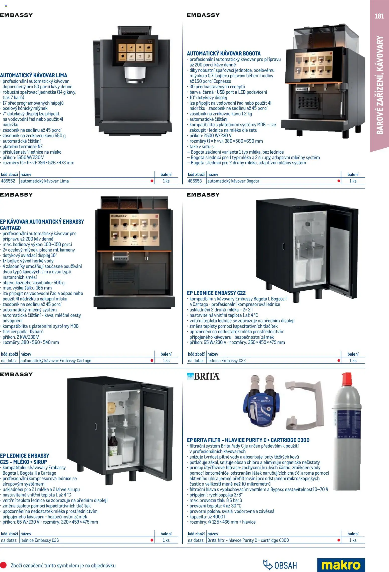 Makro leták - Gastro vybavení a zařízení od 01.02.2026 | Strana: 181 | Produkty: Hodiny, Lednice, USB, LED