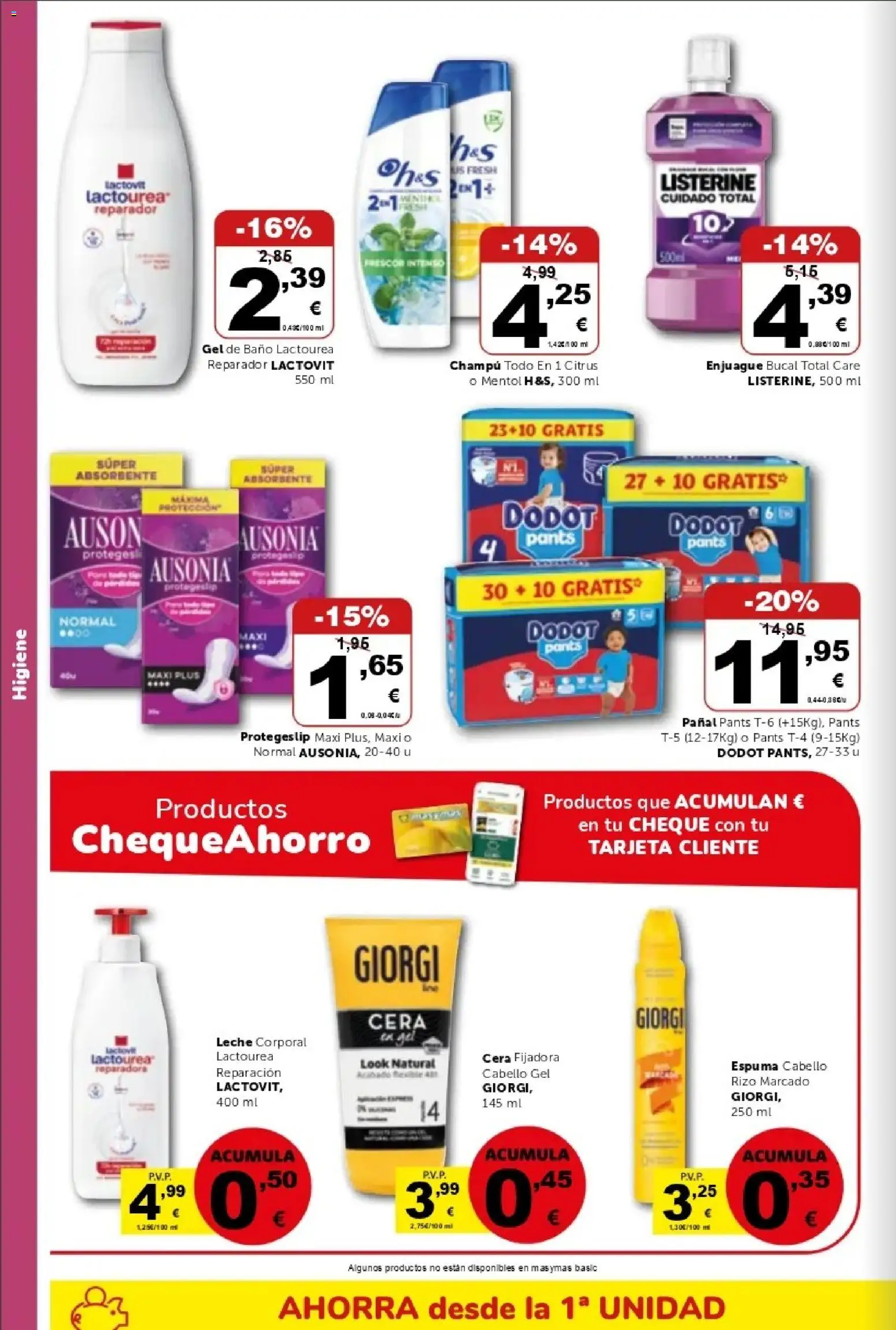 Masymas folleto │ válido desde el 21/08/2026 | Página: 14 | Productos: Champú, Leche, Espuma, Baño