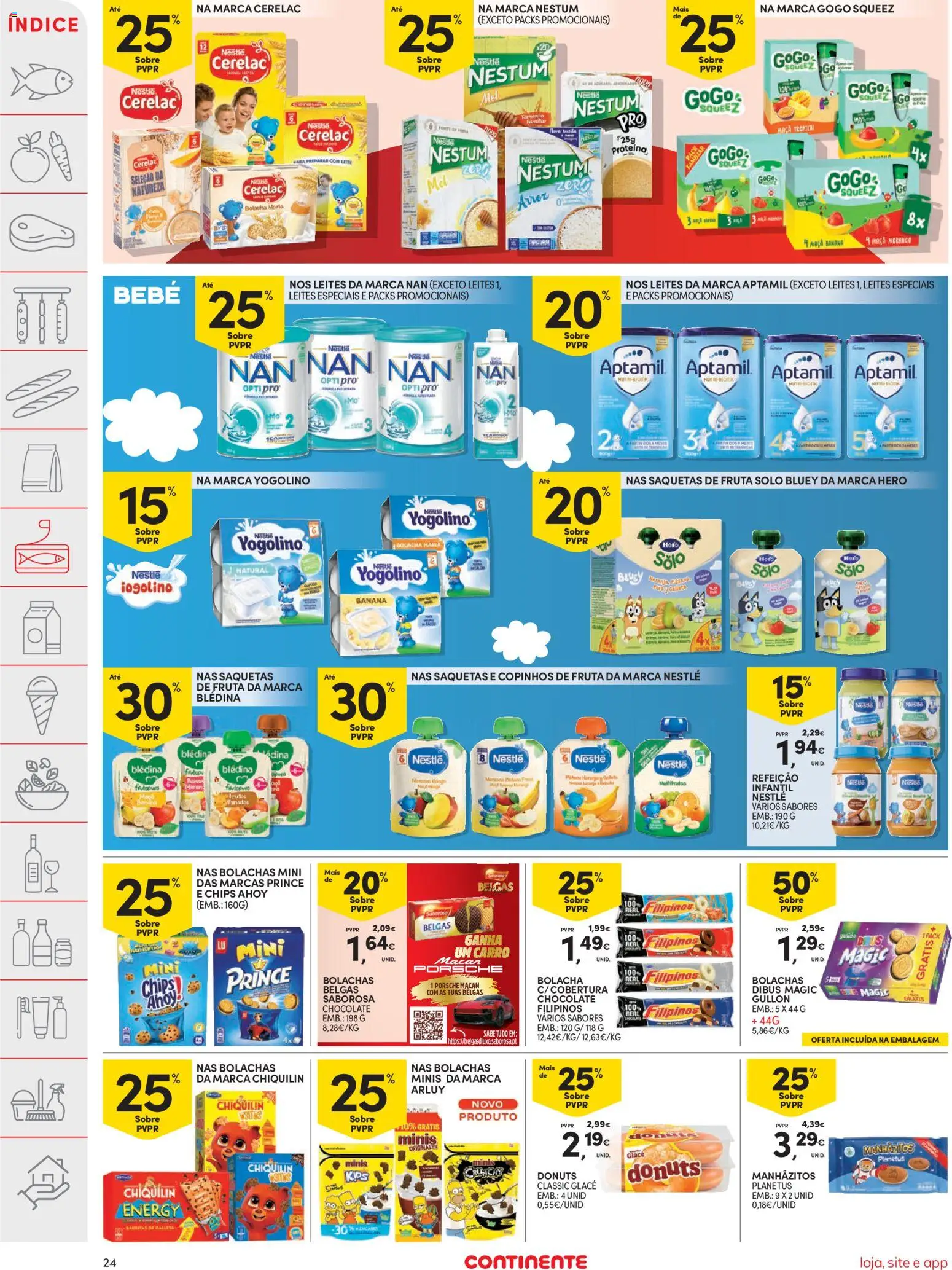 Continente folheto │ válido de 26.05.2026 | Página: 24 | Produtos: Banana, Nestlé, Maça, Chocolate