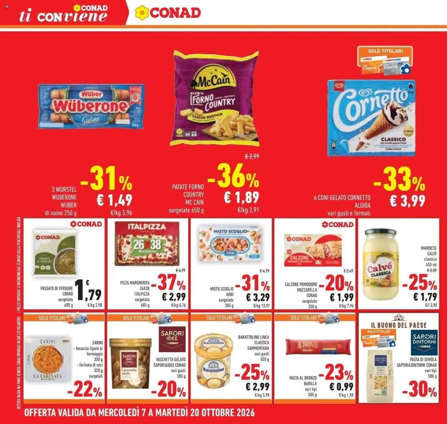 Volantino Conad del 07/10/2026 | Pagina: 32