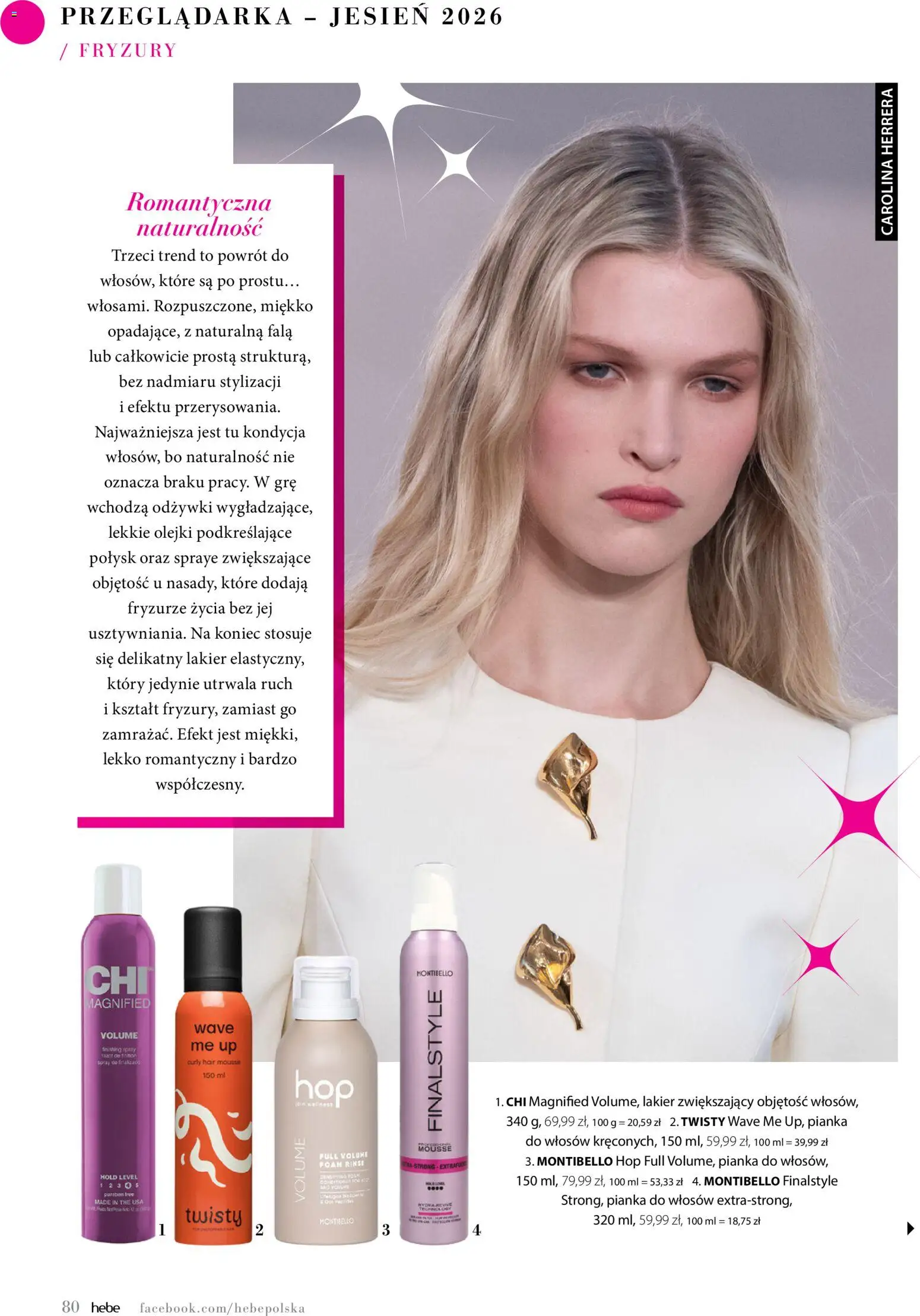 Hebe gazetka - Magazyn od 01.09.2026 | Strona: 80 | Produkty: Pianka do włosów