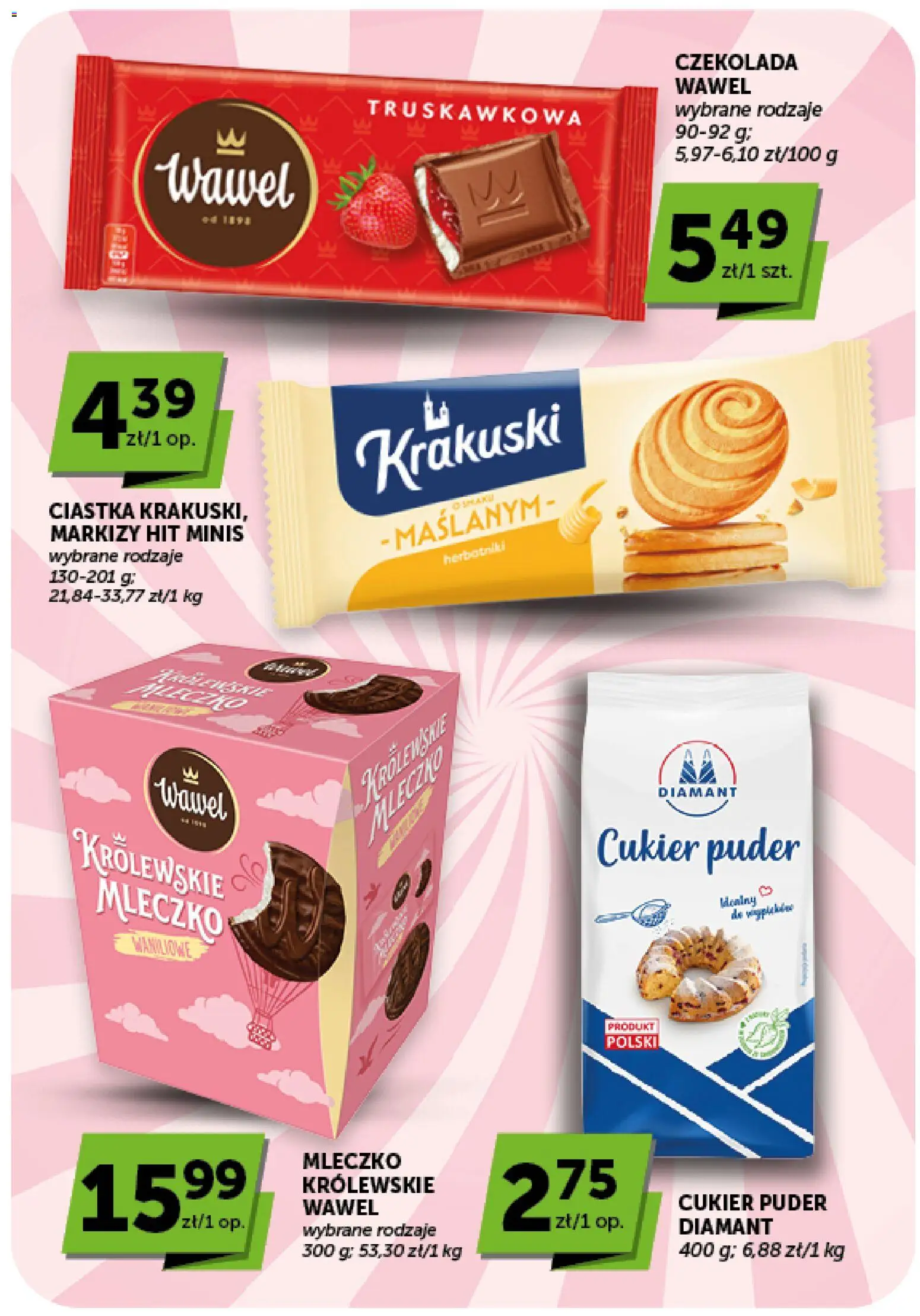 Groszek gazetka - Minimarket od 27.08.2026 | Strona: 16 | Produkty: Herbatniki, Puder, Czekolada, Ciastka