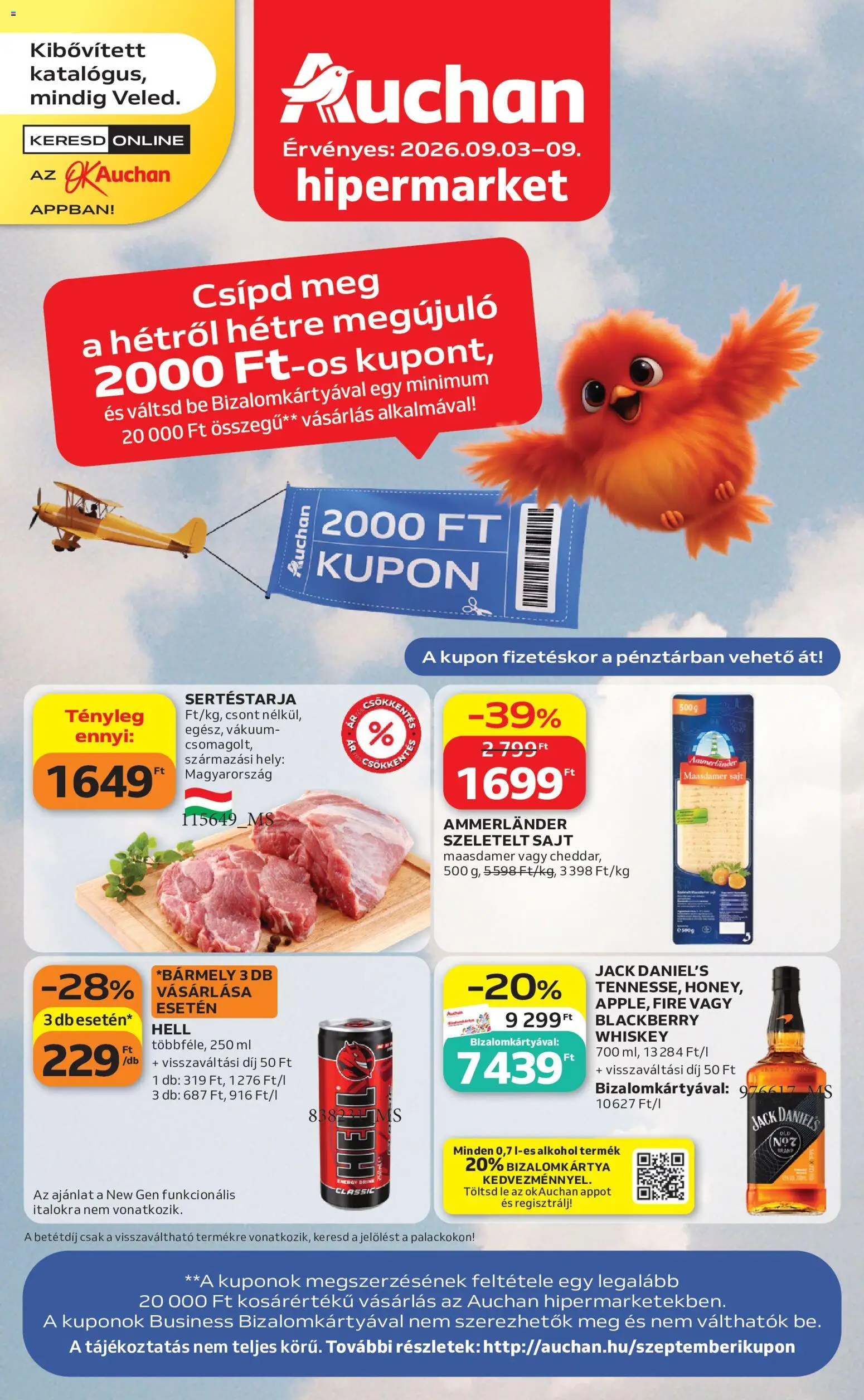 Auchan akciós ujság - amely érvényes a következő dátumtól: 2026.09.03. | Oldal: 1