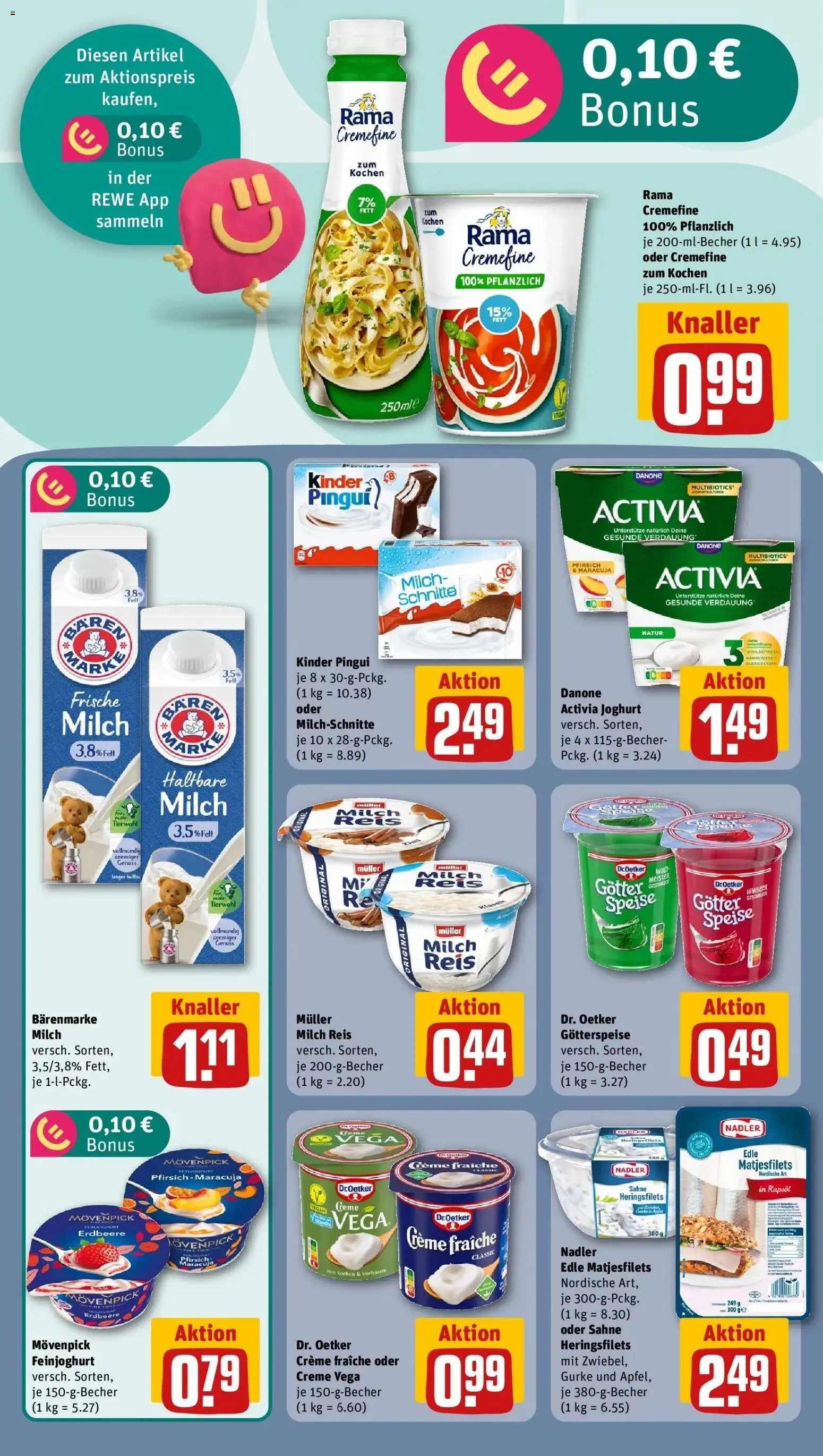 REWE Prospekt ab 17.08.2026 zum Blättern » Angebote | Seite: 17 | Produkte: Activia, Milch, Rapsöl, Haltbare milch