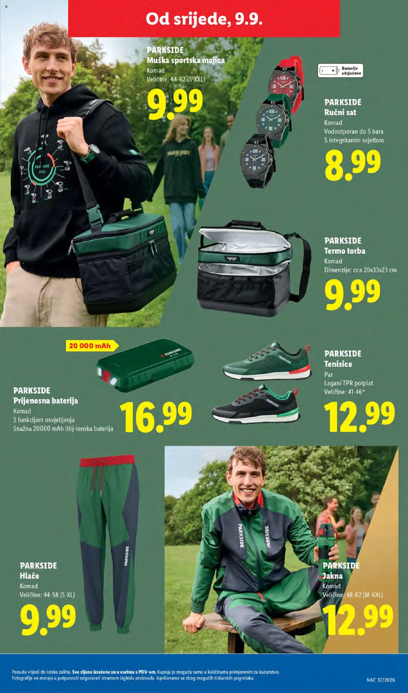 Lidl katalog | vrijedi od 07.09.2026 | Stranica: 49 | Proizvodi: Baterija, Jakna, Hlače, Sat