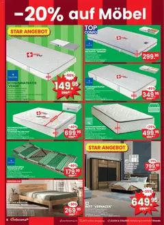 Conforama aktionen ab 03.06.2026 gültig | Seite: 8 | Produkte: Matratze, Schrank, Bett, Top