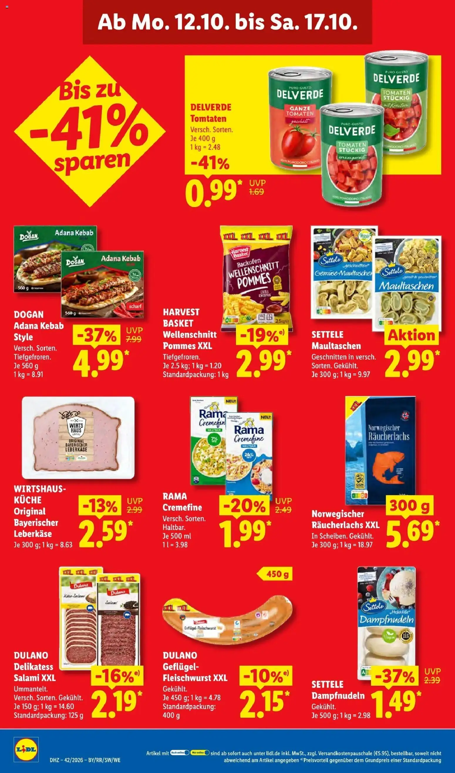 Lidl Prospekt Zülpich (ab 12.10.2026) zum Blättern » Angebote | Seite: 30 | Produkte: Rama, Räucherlachs, Backofen, Maultaschen