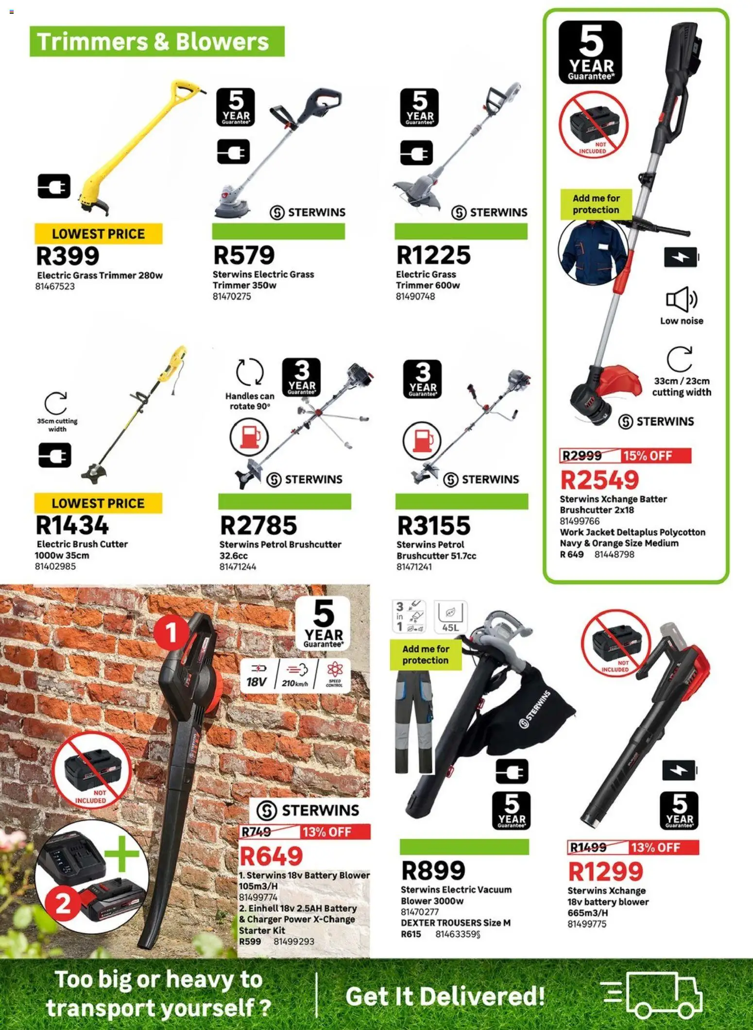 New Leroy Merlin catalogue – valid from 06.03.2026 | Page: 3 | Products: Jacket, Cutter, Charger, Brush