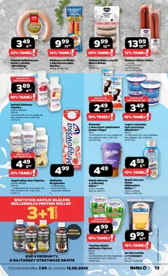 Pogląd oferty "Kiełbasa Mistrz Rohus, Kiełbasa z gęsiną > peerelowska" - ważna od 07.09.2026 | Strona: 13 | Produkty: Jogurt grecki, Jogurt pitny, Skyr piątnica, Czekolada