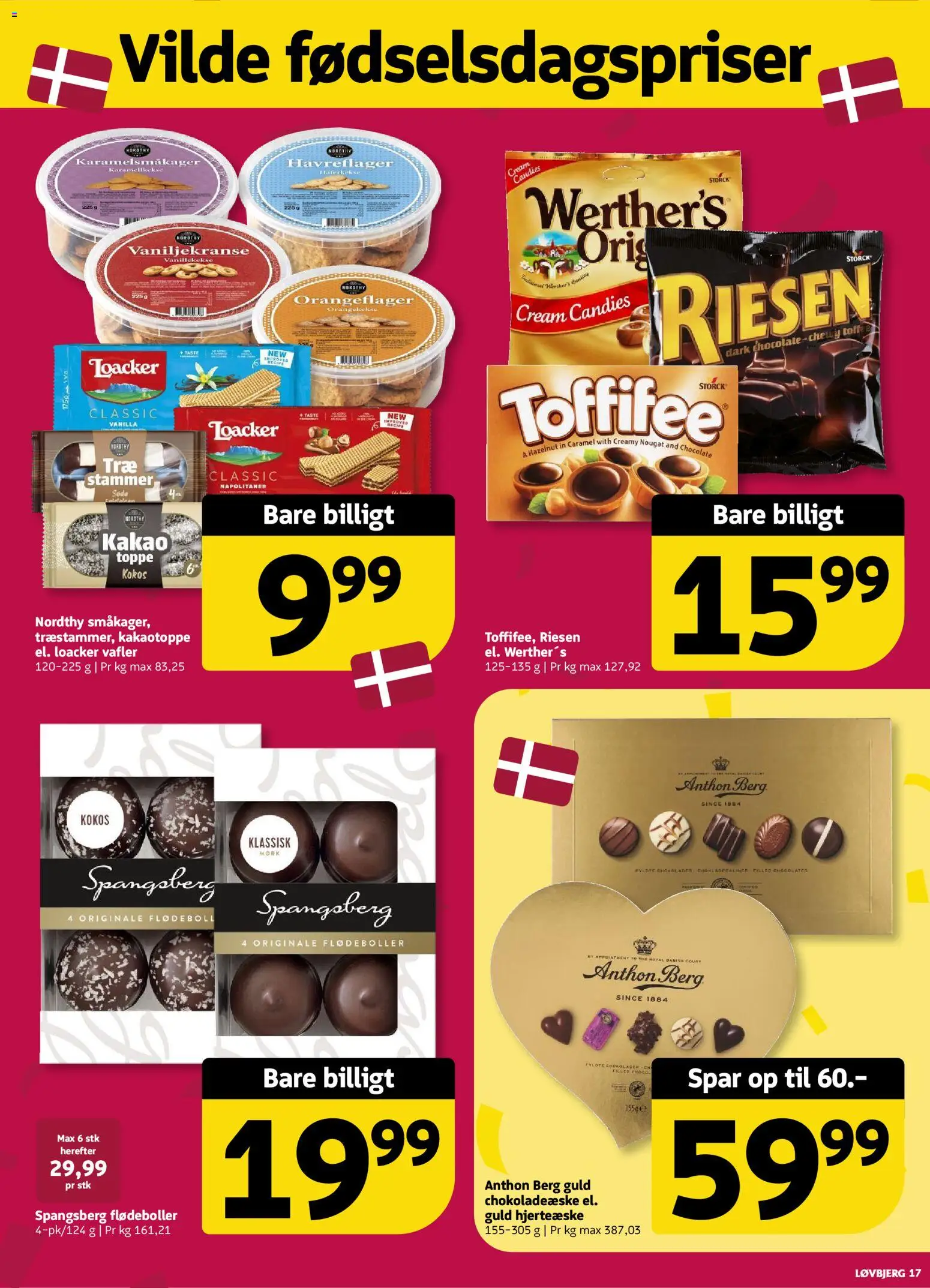 Løvbjerg tilbudsavis – gyldig fra 04/09/2026 | Side: 17 | Produkter: Flødeboller, Kakao, Nougat, Toppe