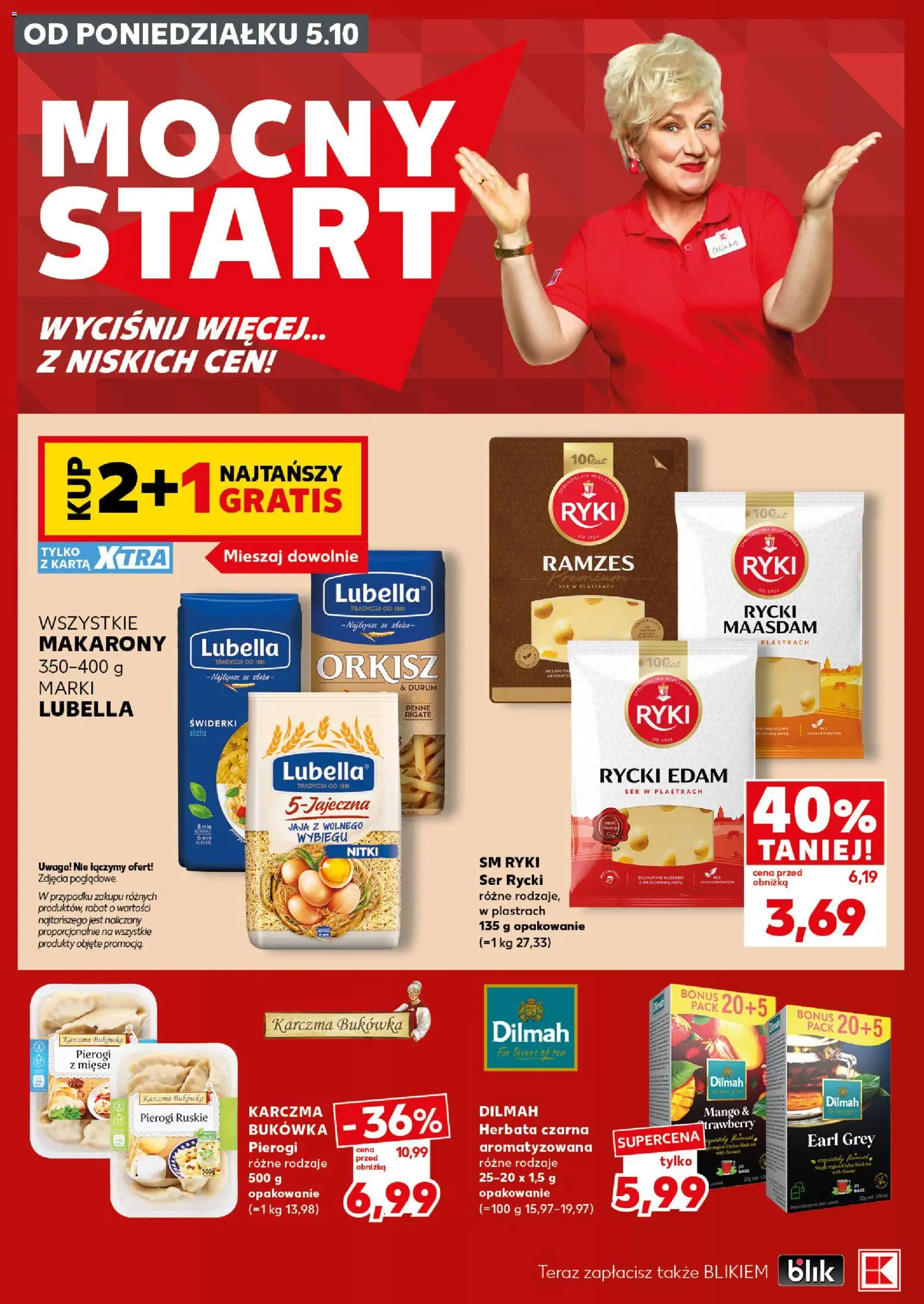 Kaufland Polsko leták - Mocny start od 05.10.2026 | Strana: 4 | Produkty: Penne, Mango, Makarony