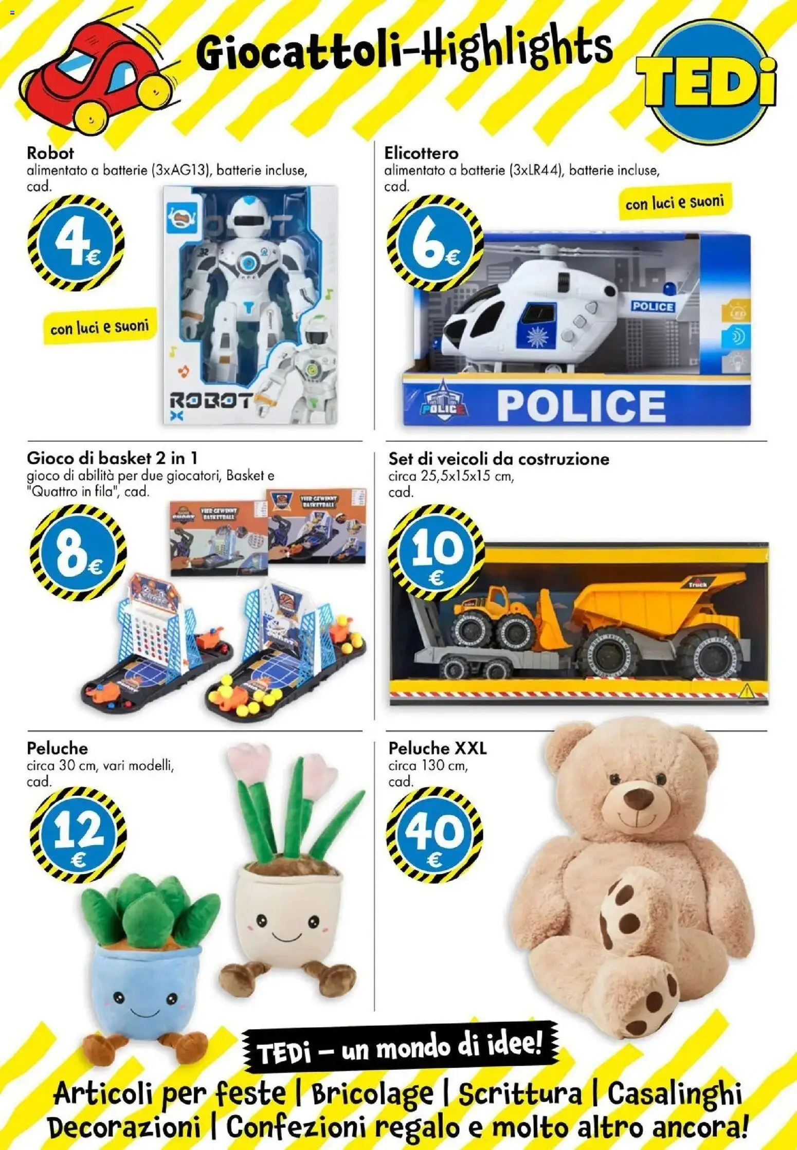 Volantino TEDi del 28.05.2026 | Pagina: 7 | Prodotti: Peluche, Gioco, Batterie, Decorazioni