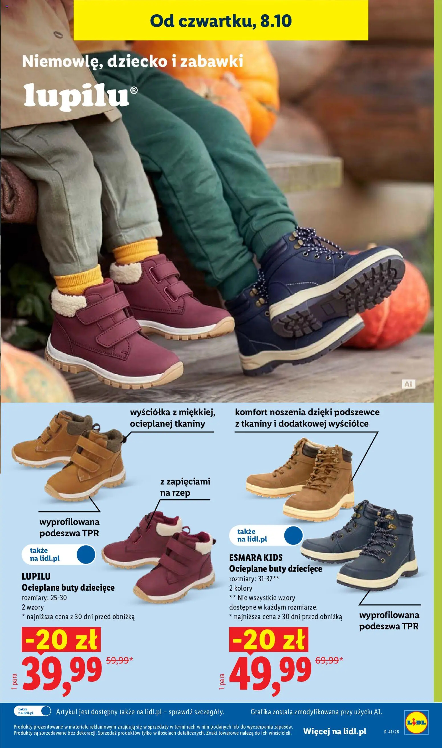 Lidl gazetka od 08.10.2026 | Strona: 39 | Produkty: Zabawki, Buty